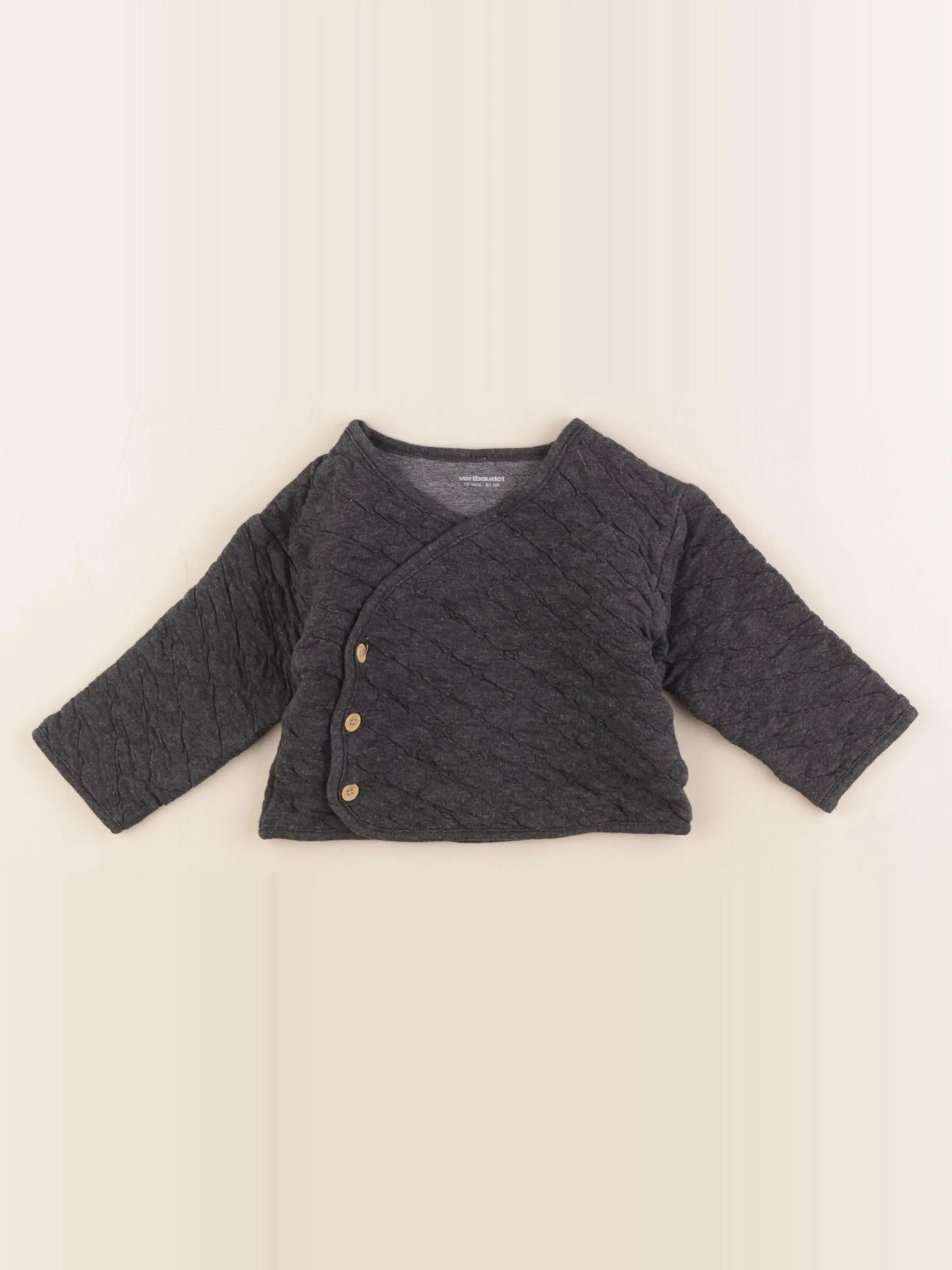 Vertbaudet - veste gris - 18 mois