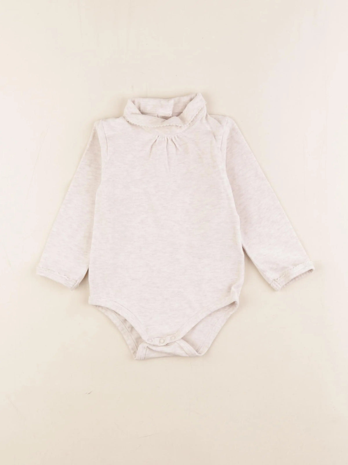 Vertbaudet - body à col beige - 18 mois