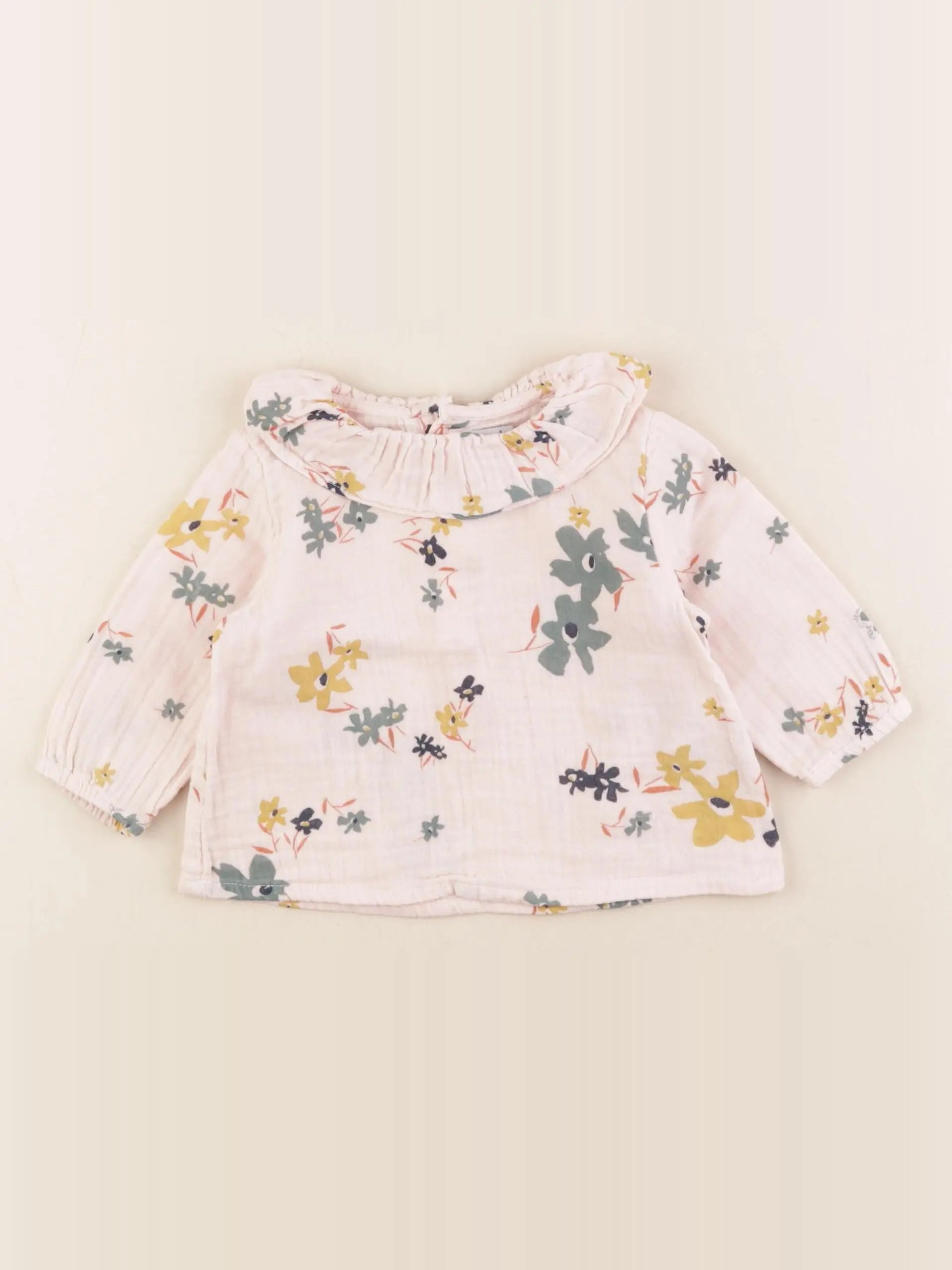 Petit Bateau - blouse rose - 6 mois