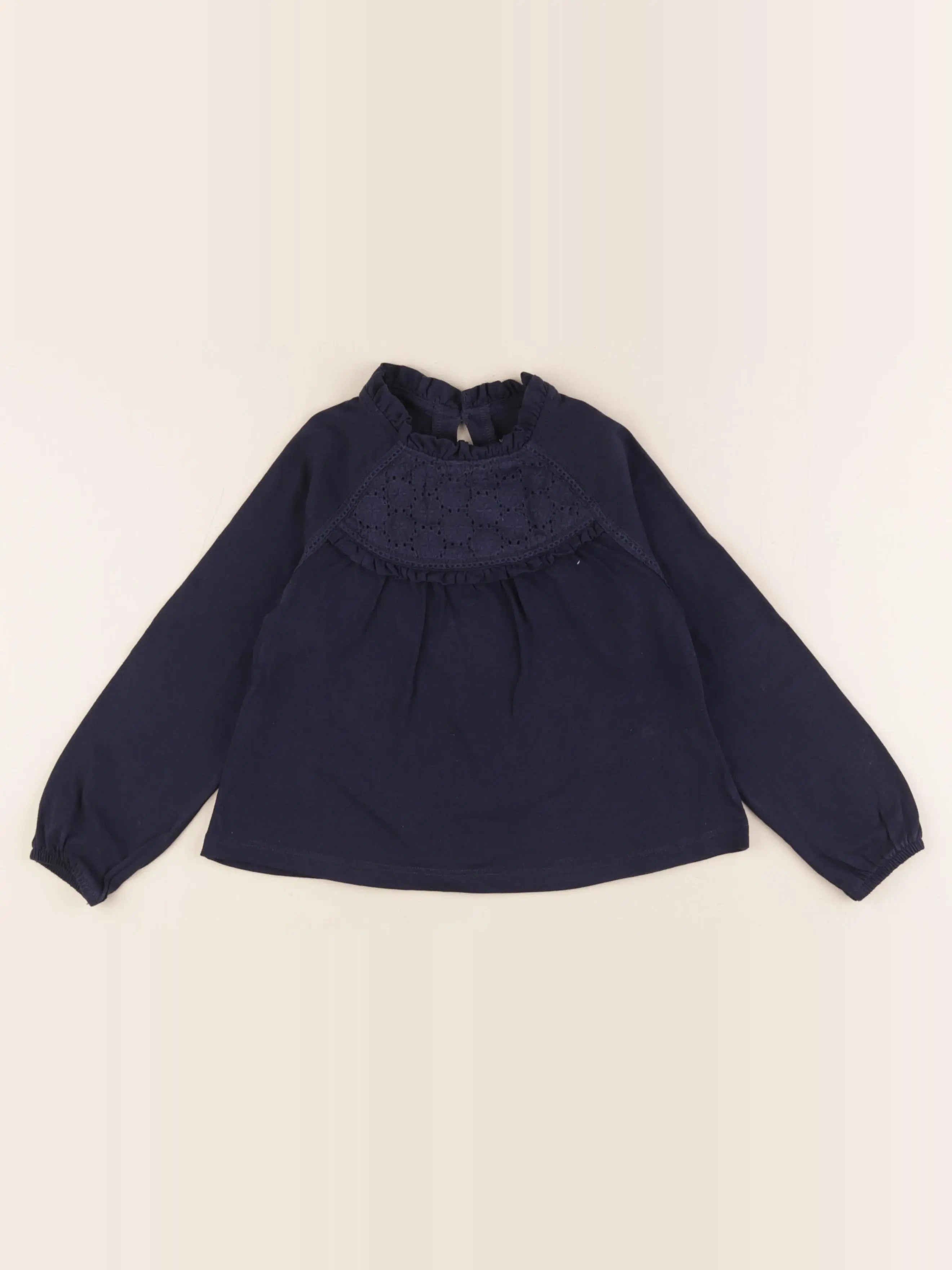 Vertbaudet - tee-shirt bleu - 4 ans
