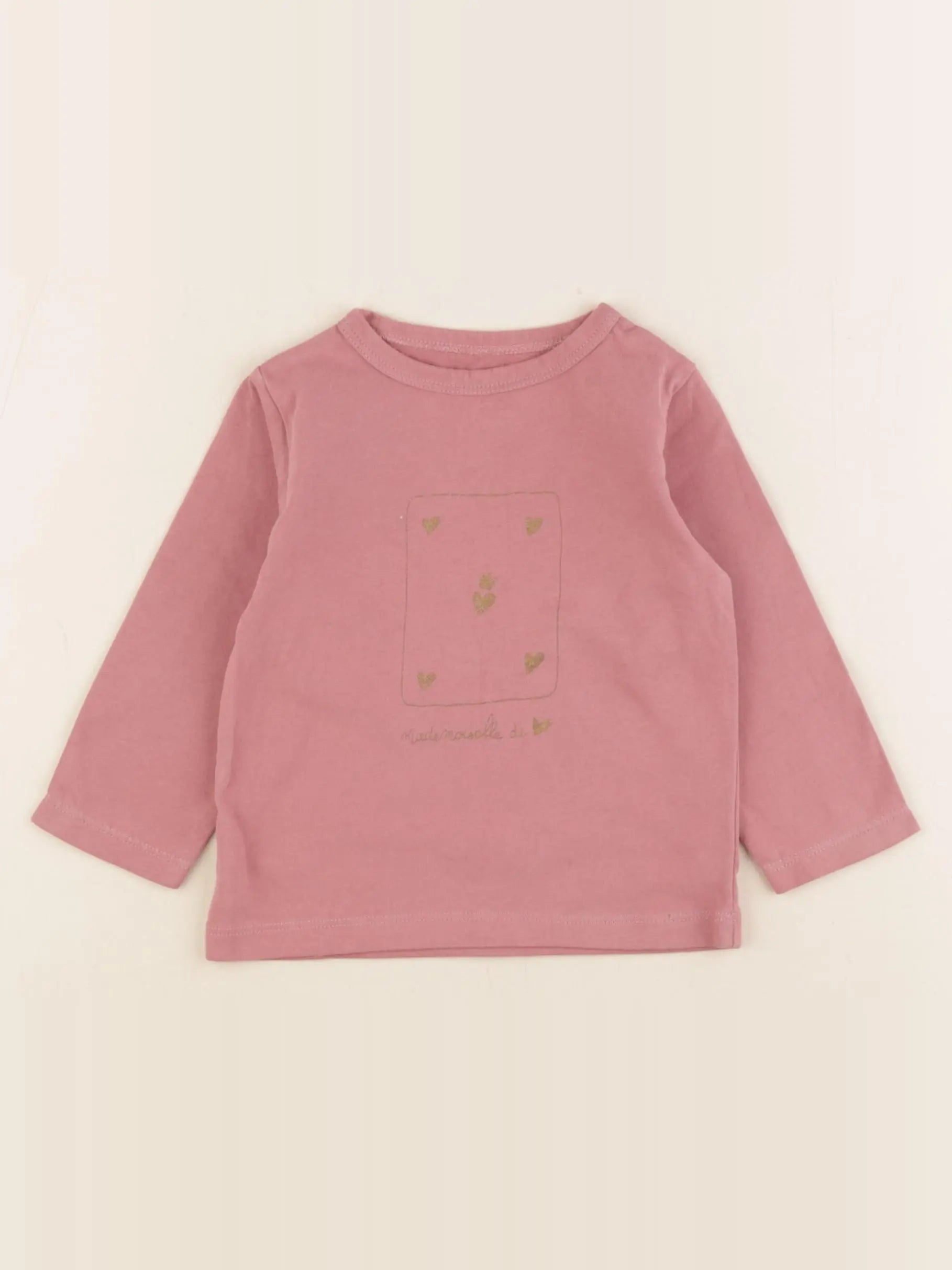 Louis Louise - tee-shirt rose - 18 mois