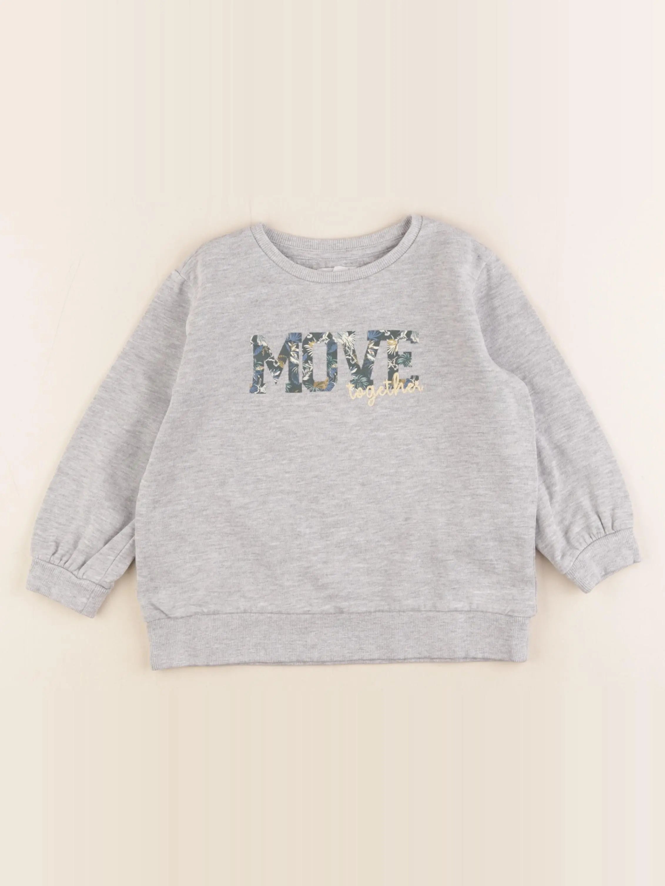Vertbaudet - sweat gris - 4 ans