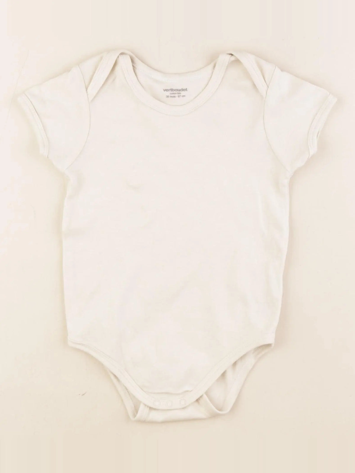 Vertbaudet - body beige - 36 mois