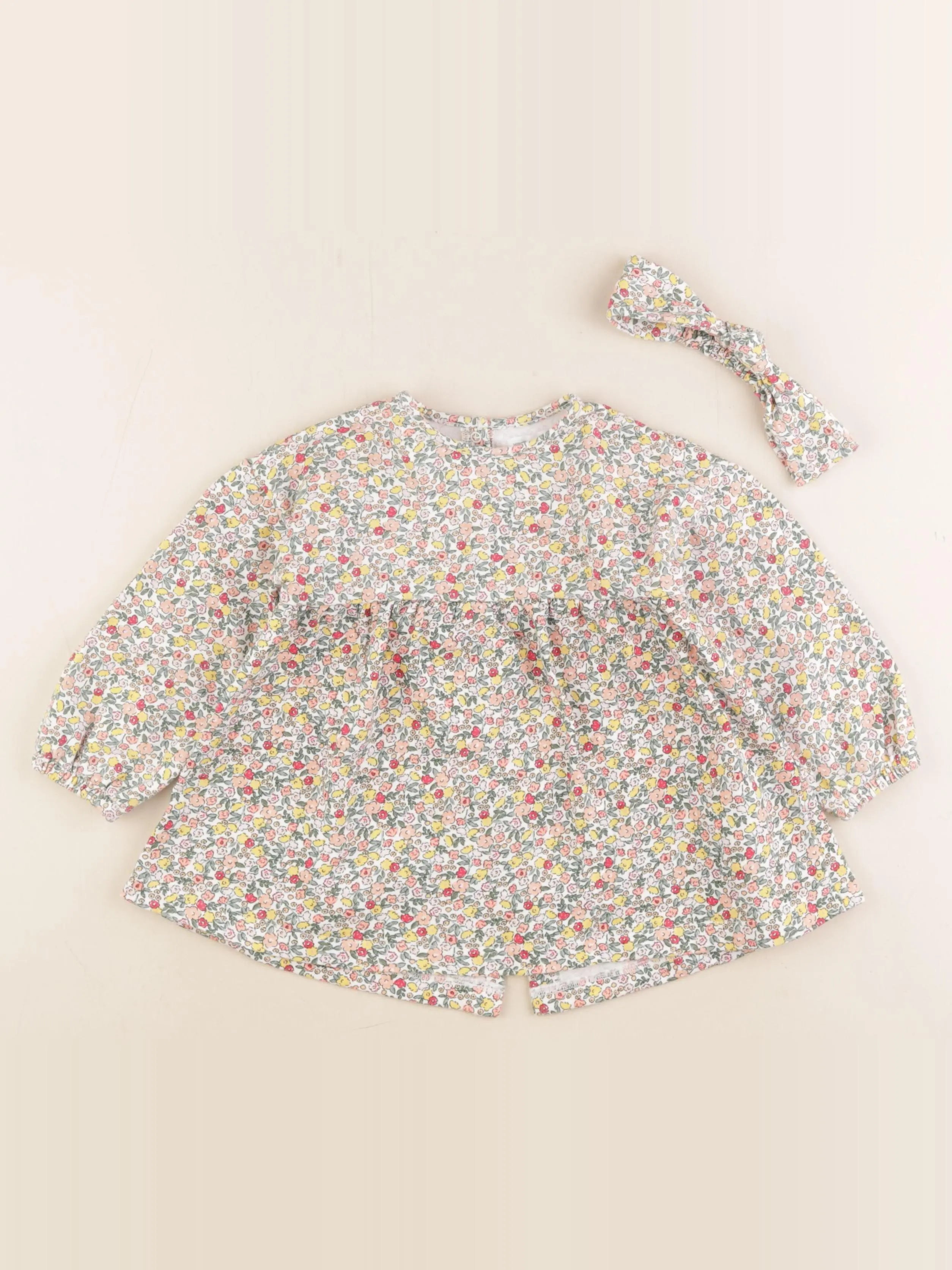 Vertbaudet - robe multicolore - 24 mois