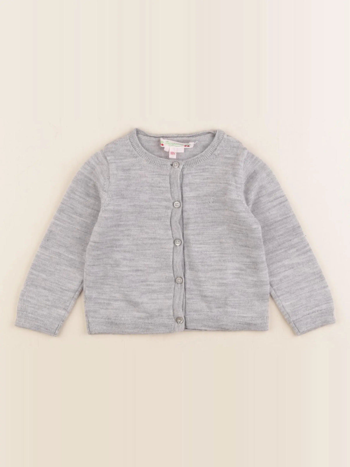 Bonpoint - gilet gris - 18 mois