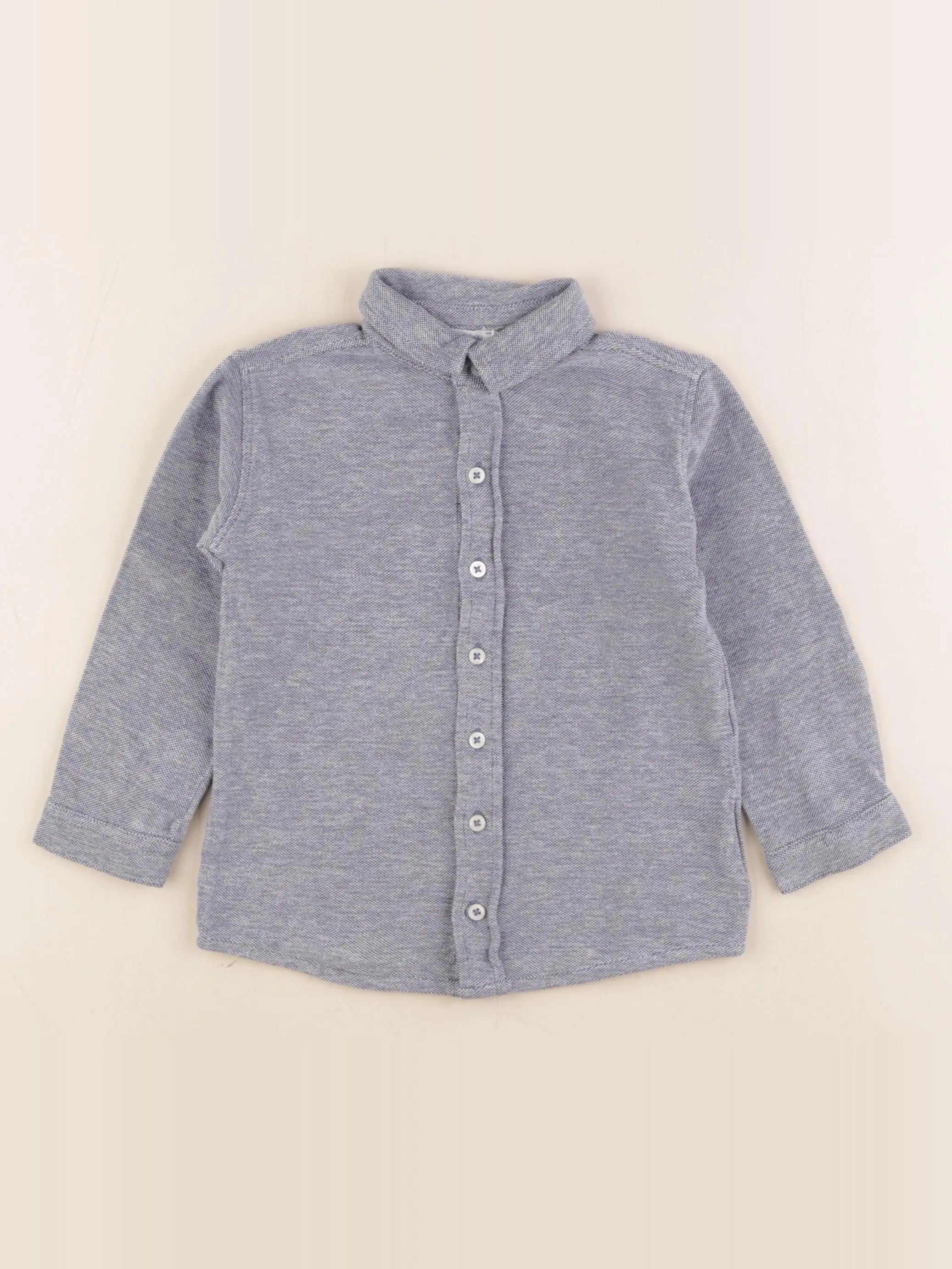 Boutchou - chemise bleu - 36 mois
