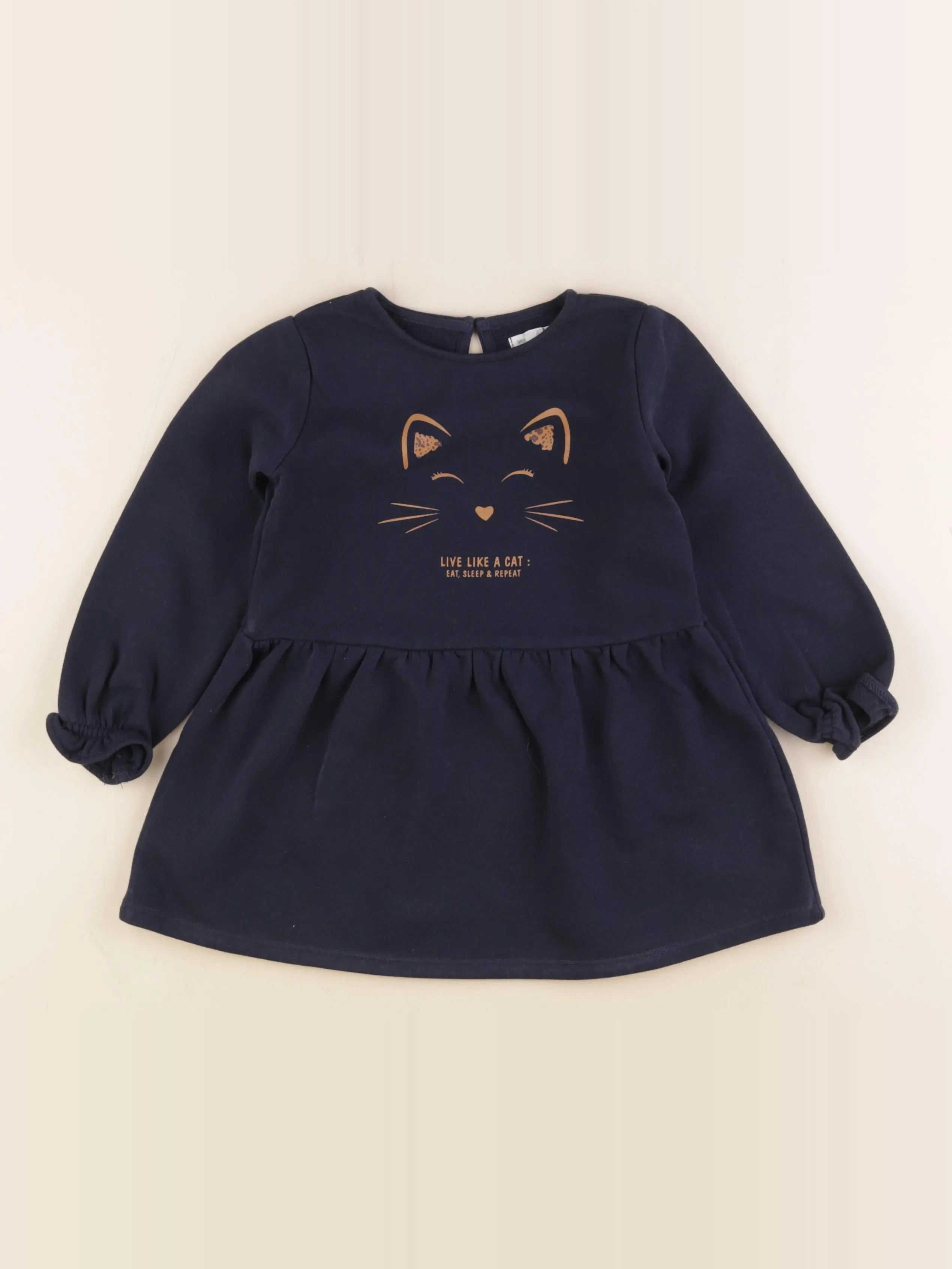 Vertbaudet - robe bleu - 3 ans