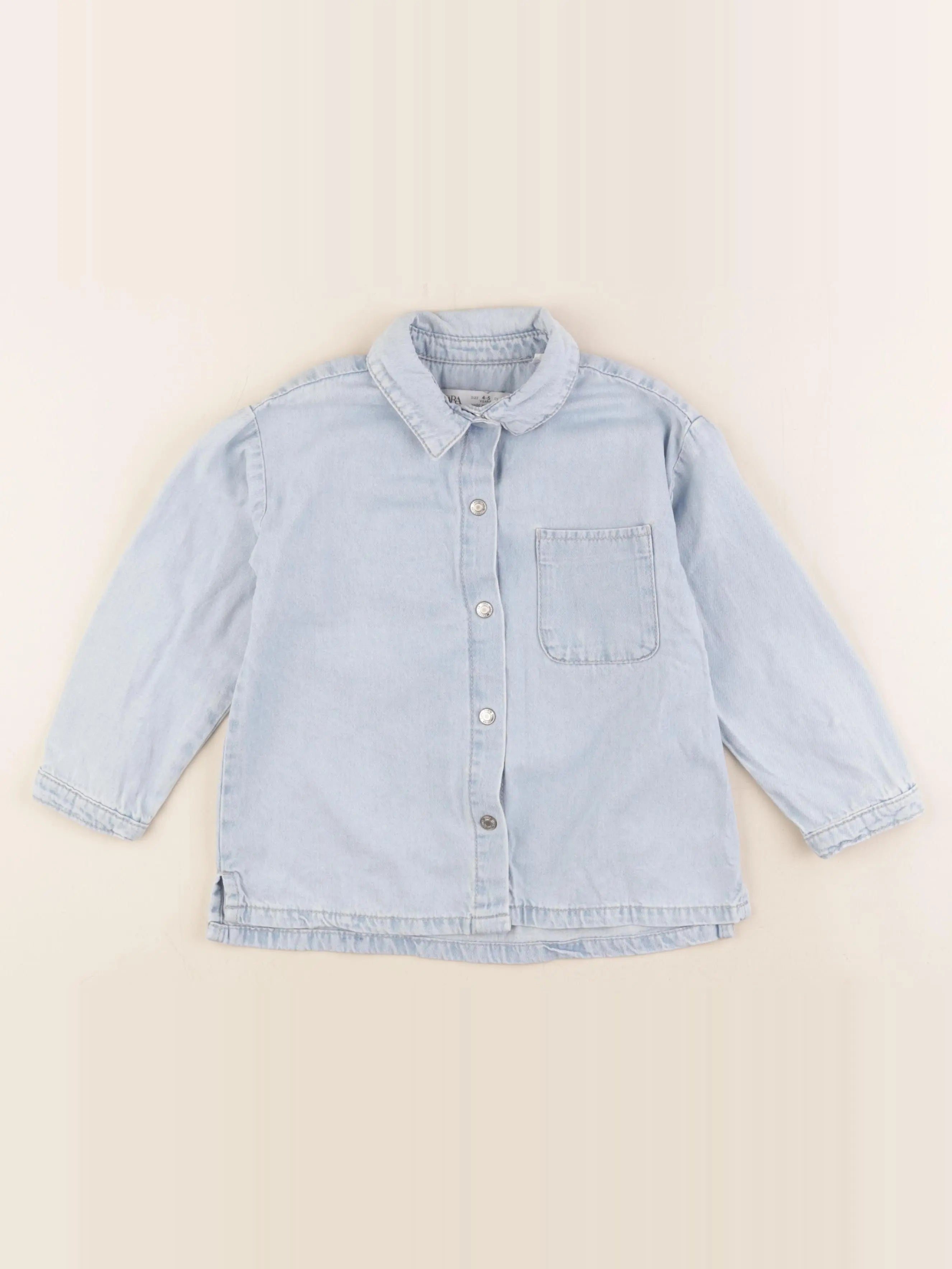 Zara - chemise bleu - 4/5 ans