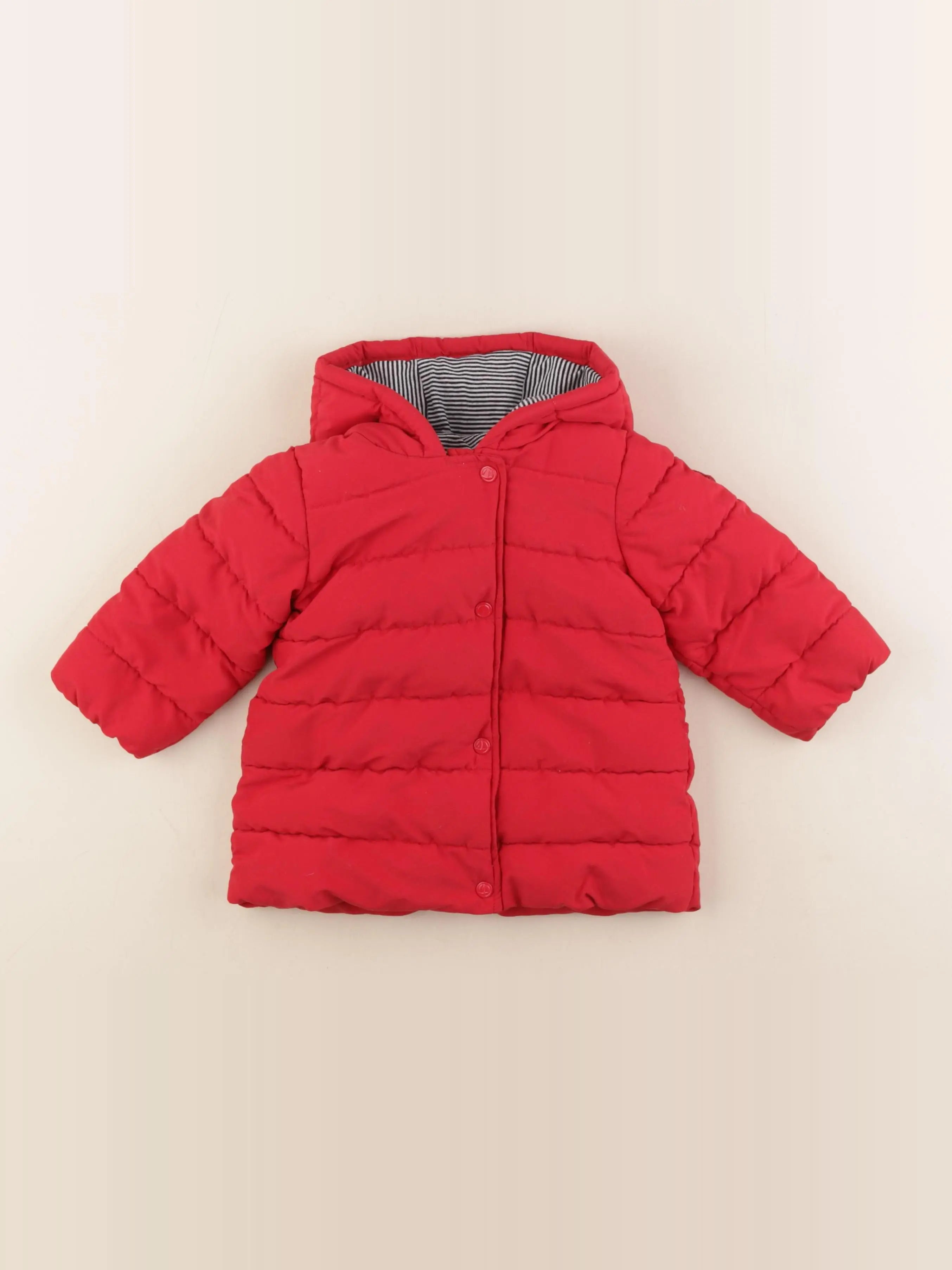 Petit Bateau - doudoune rouge - 18 mois