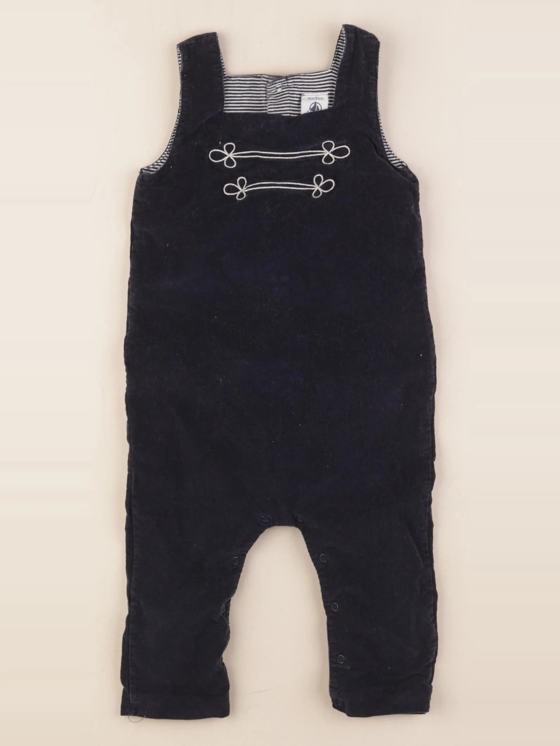 Petit Bateau - combinaison bleu - 18 mois