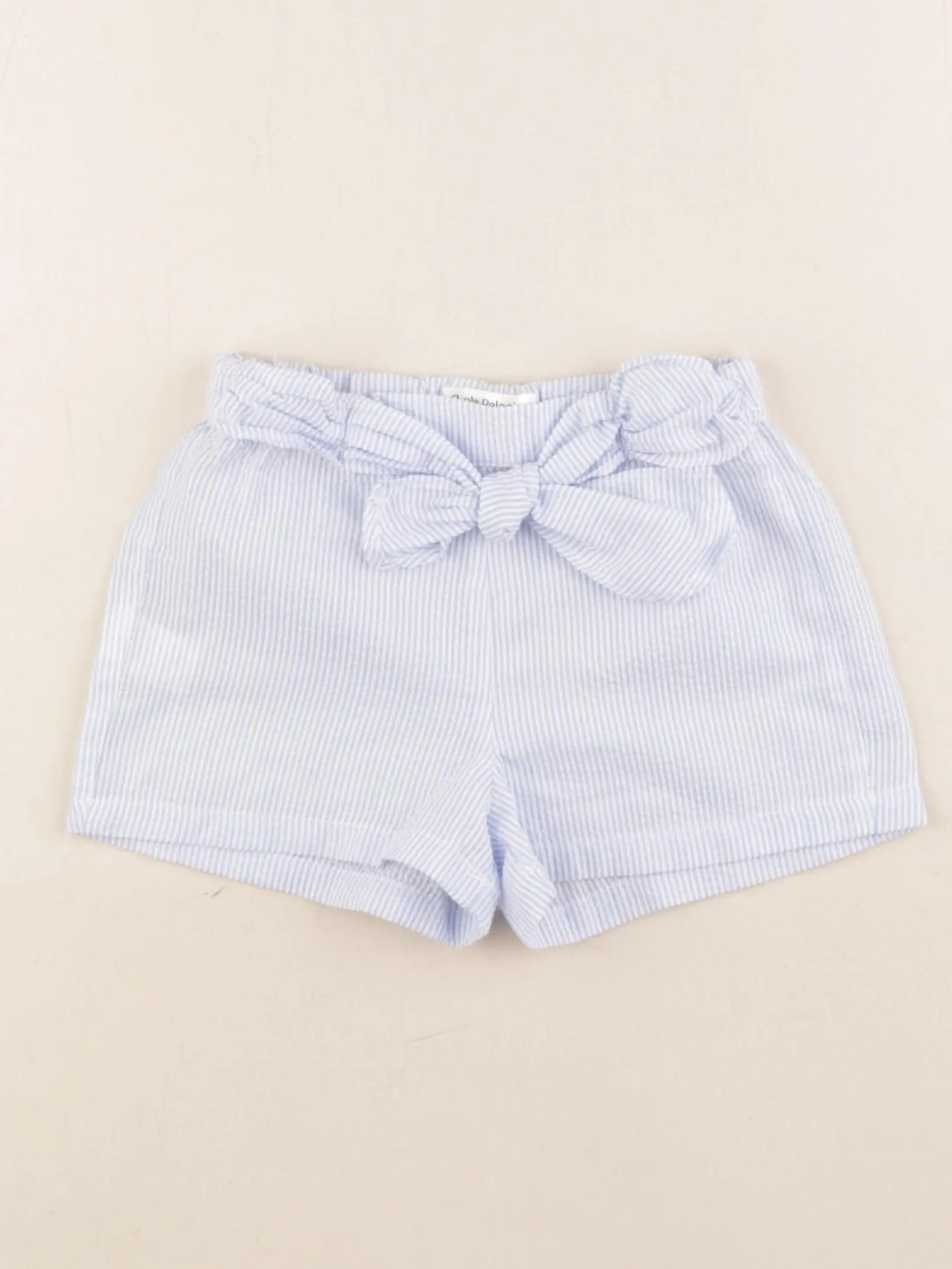 Lola Palacios - short bleu, blanc - 4 ans