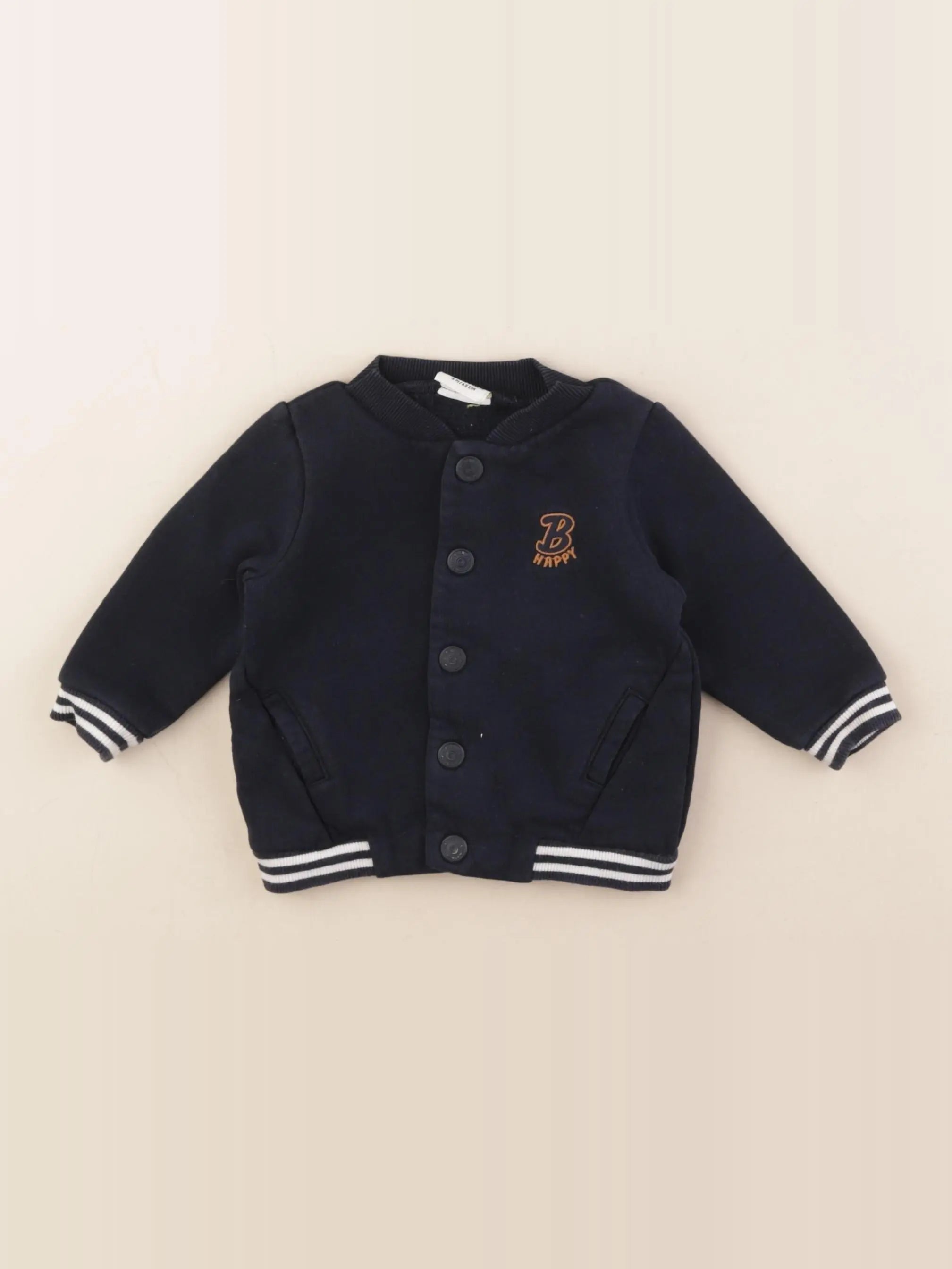 Tape à l'oeil - sweat bleu - 6 mois