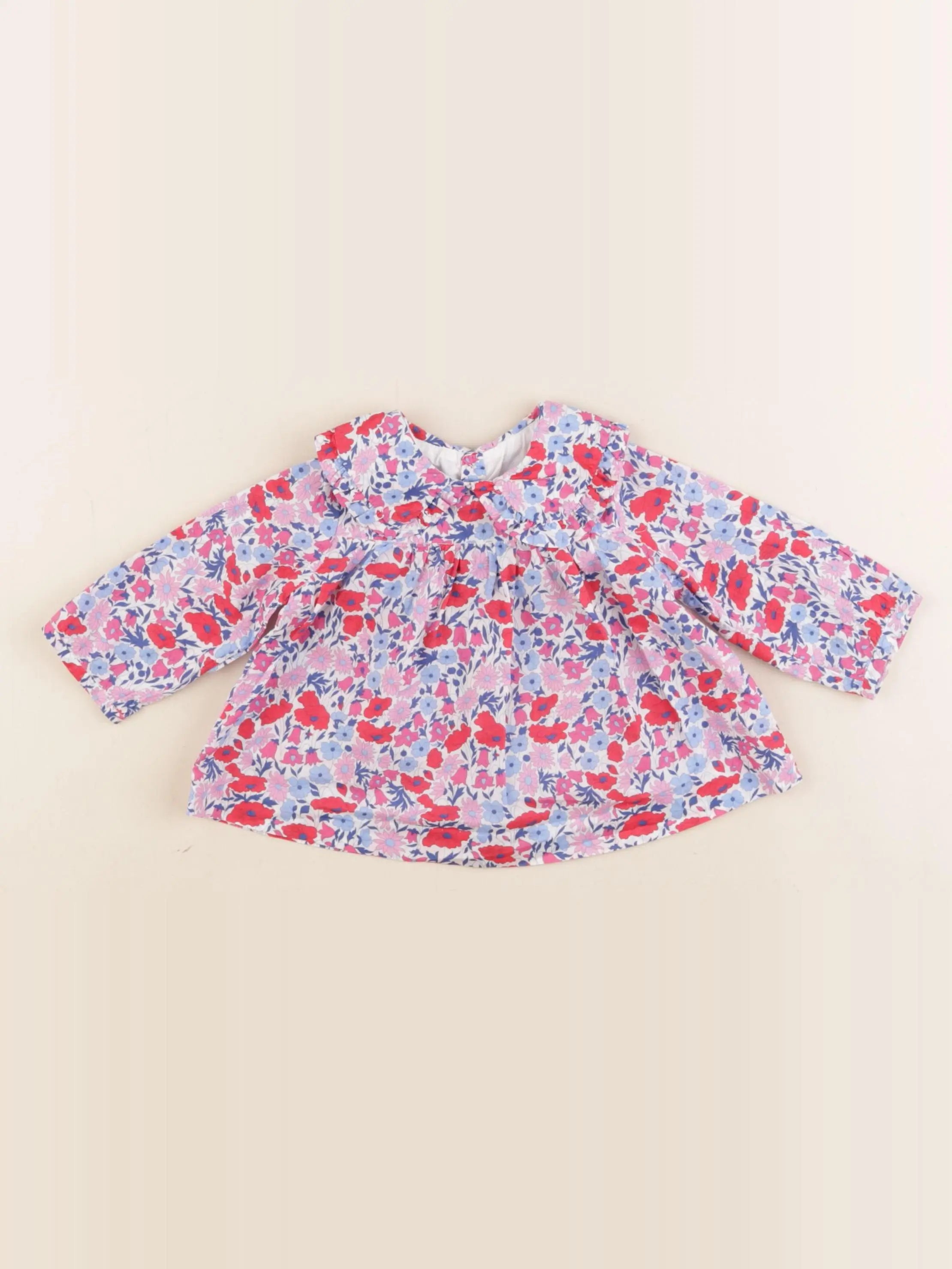 Jacadi - blouse liberty multicolore - 6 mois