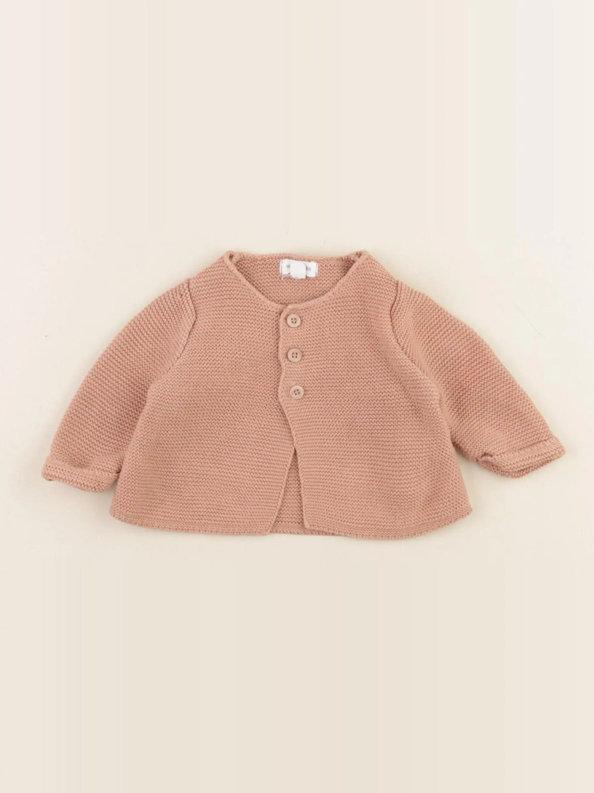 Vertbaudet - gilet marron - 1 mois