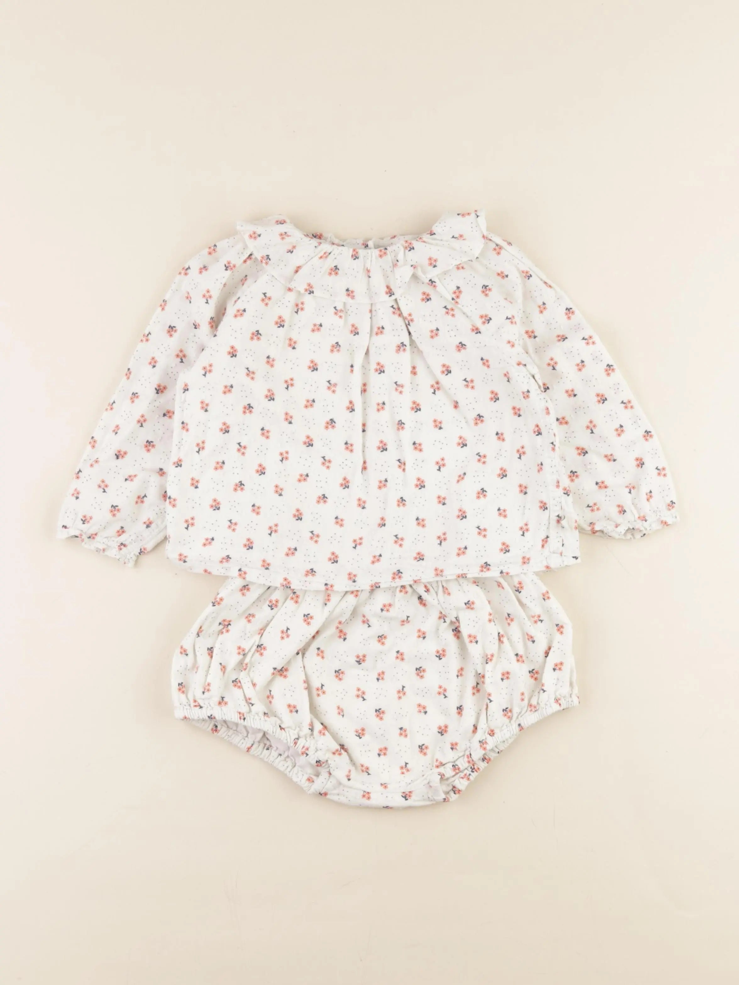 Cadet Rousselle - ensemble blanc - 18 mois