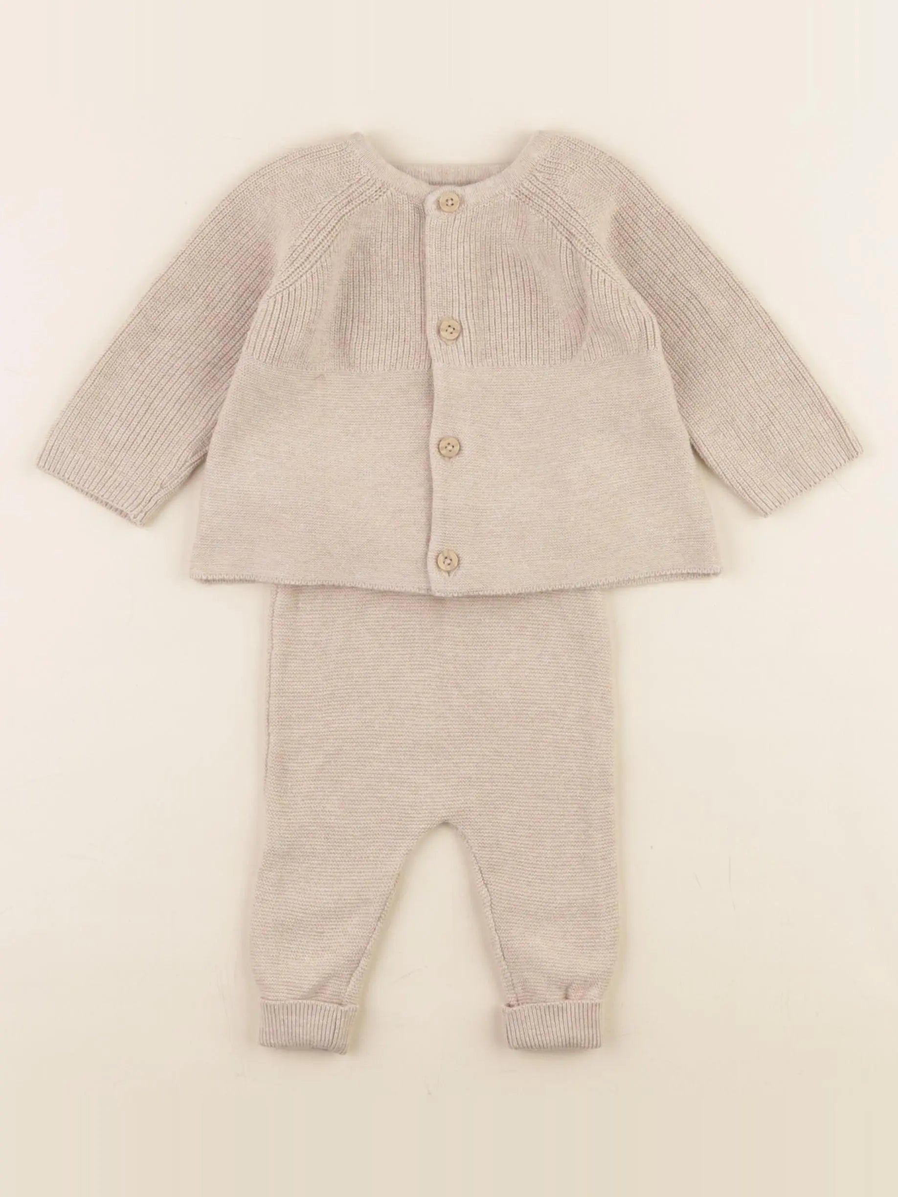 Vertbaudet - ensemble marron - 3 mois