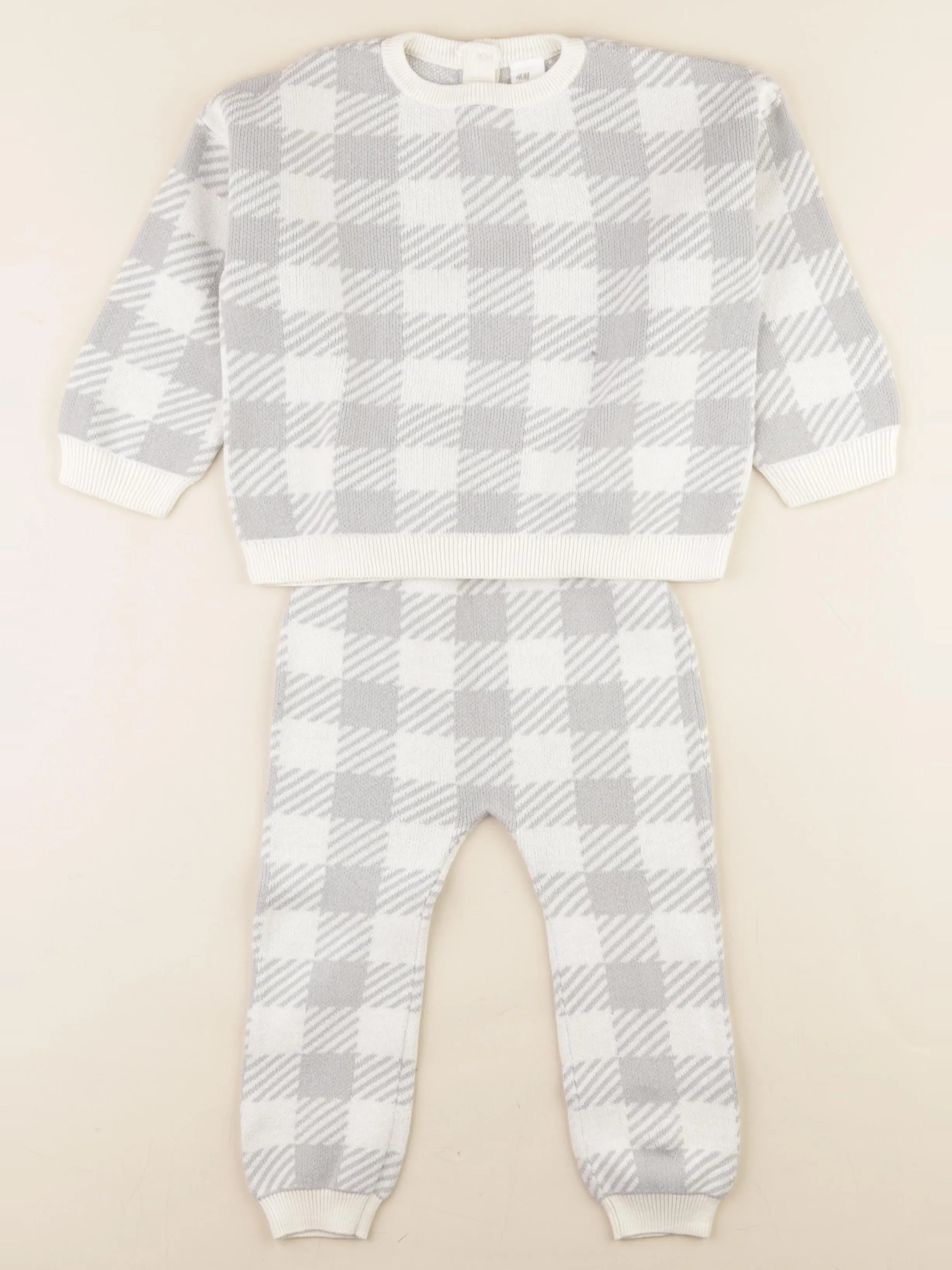 H&M - ensemble gris - 18/24 mois