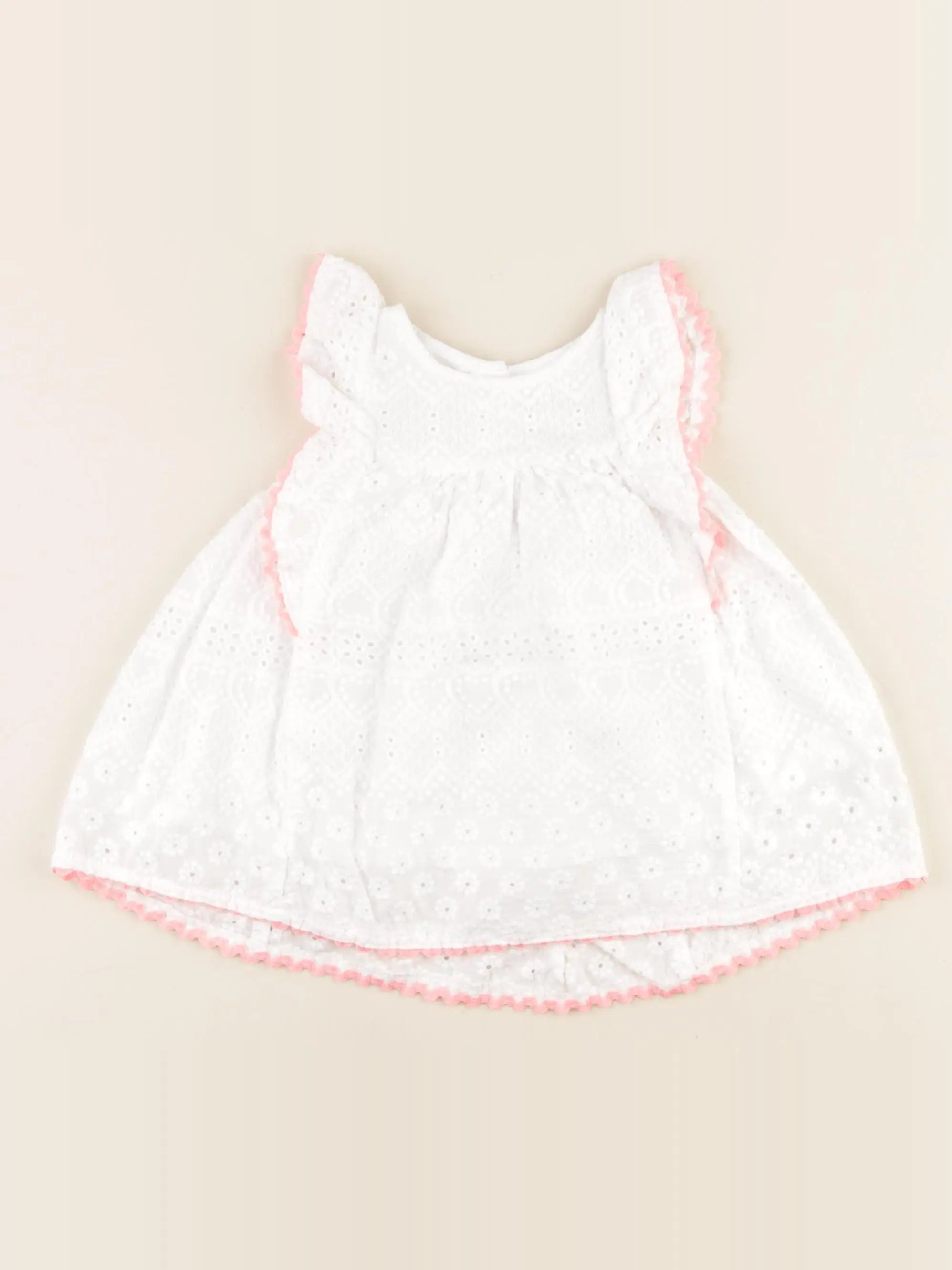 Vertbaudet - robe blanc - 6 mois