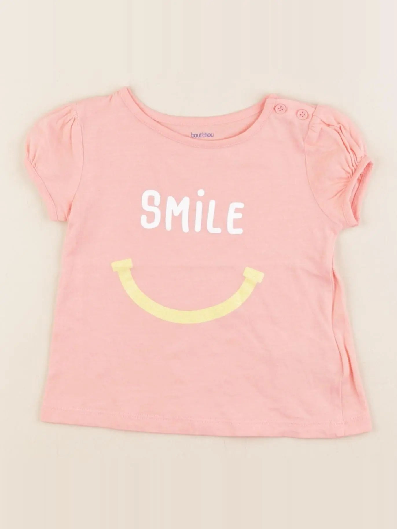 Boutchou - tee-shirt rose - 9 mois