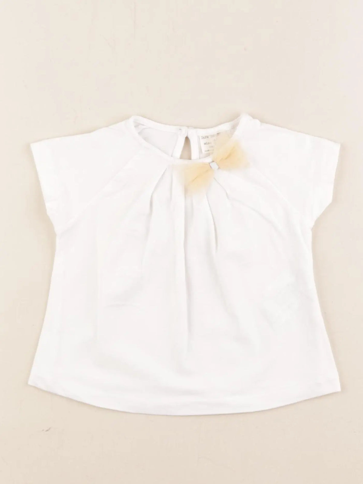 Zara - tee-shirt blanc - 3/6 mois