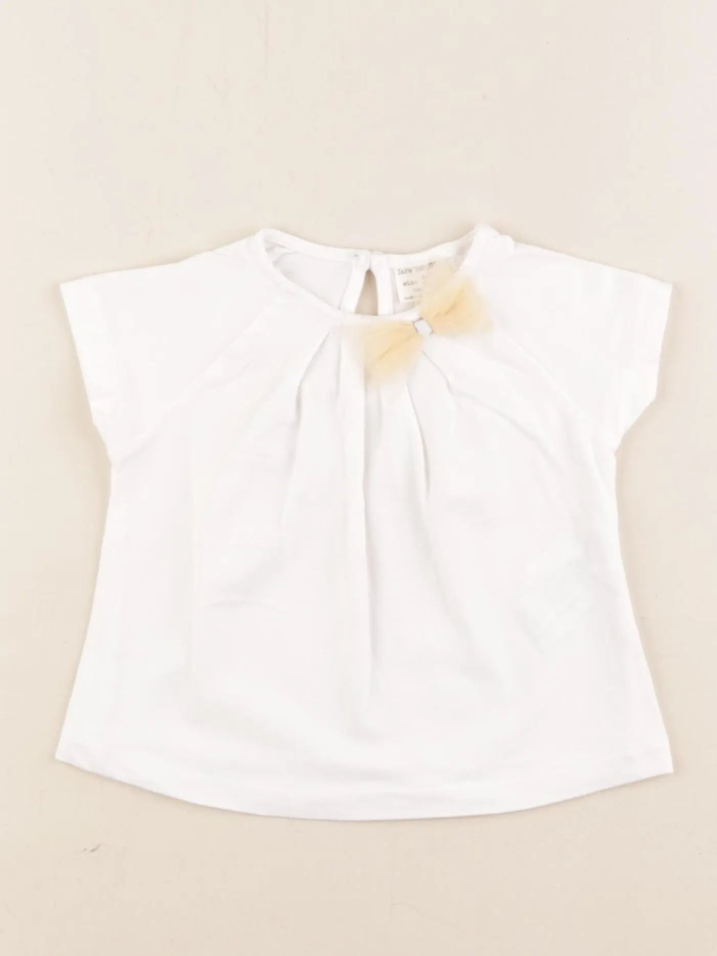 Zara - tee-shirt blanc - 3/6 mois