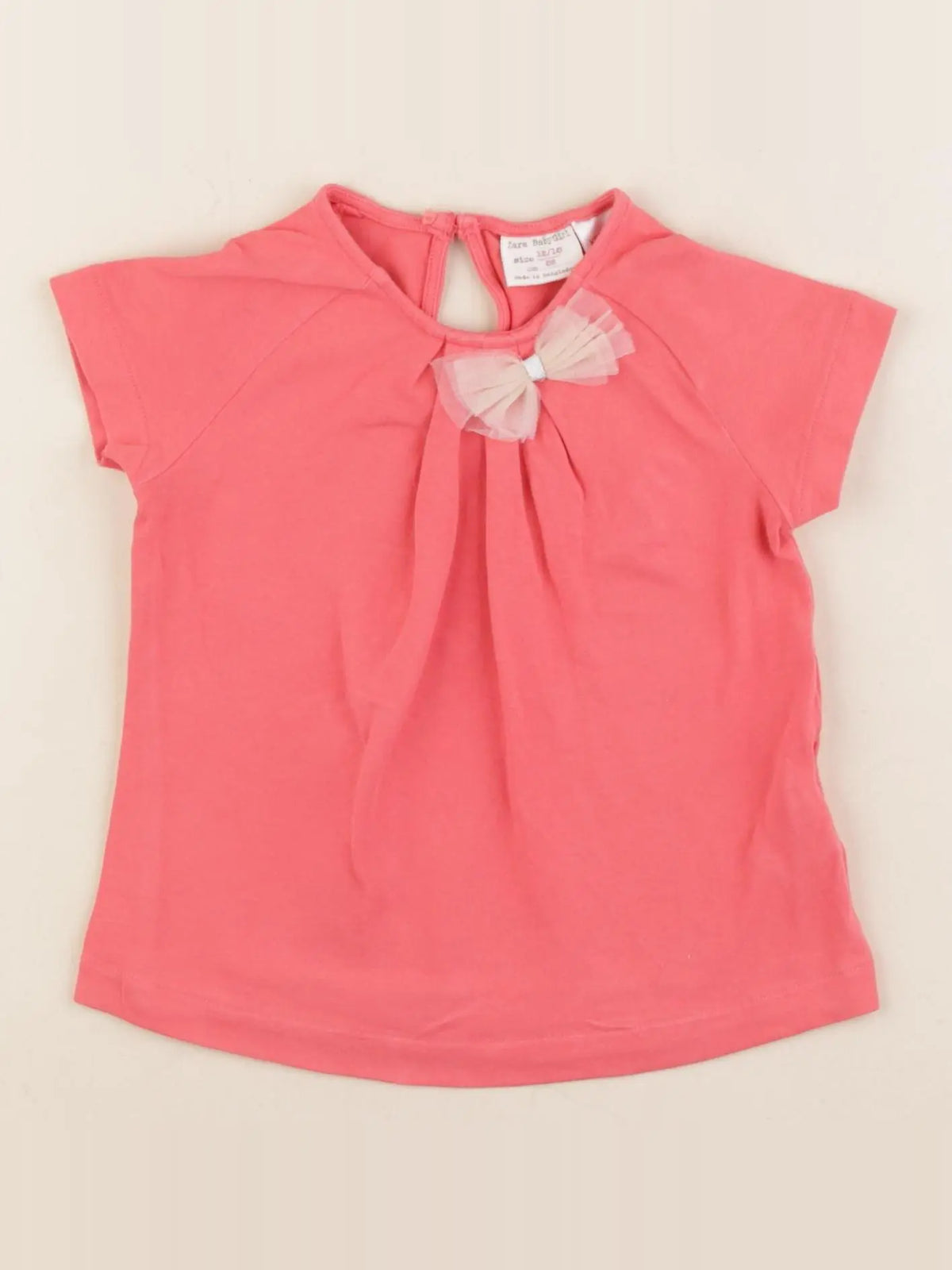 Zara - tee-shirt rouge - 12/18 mois