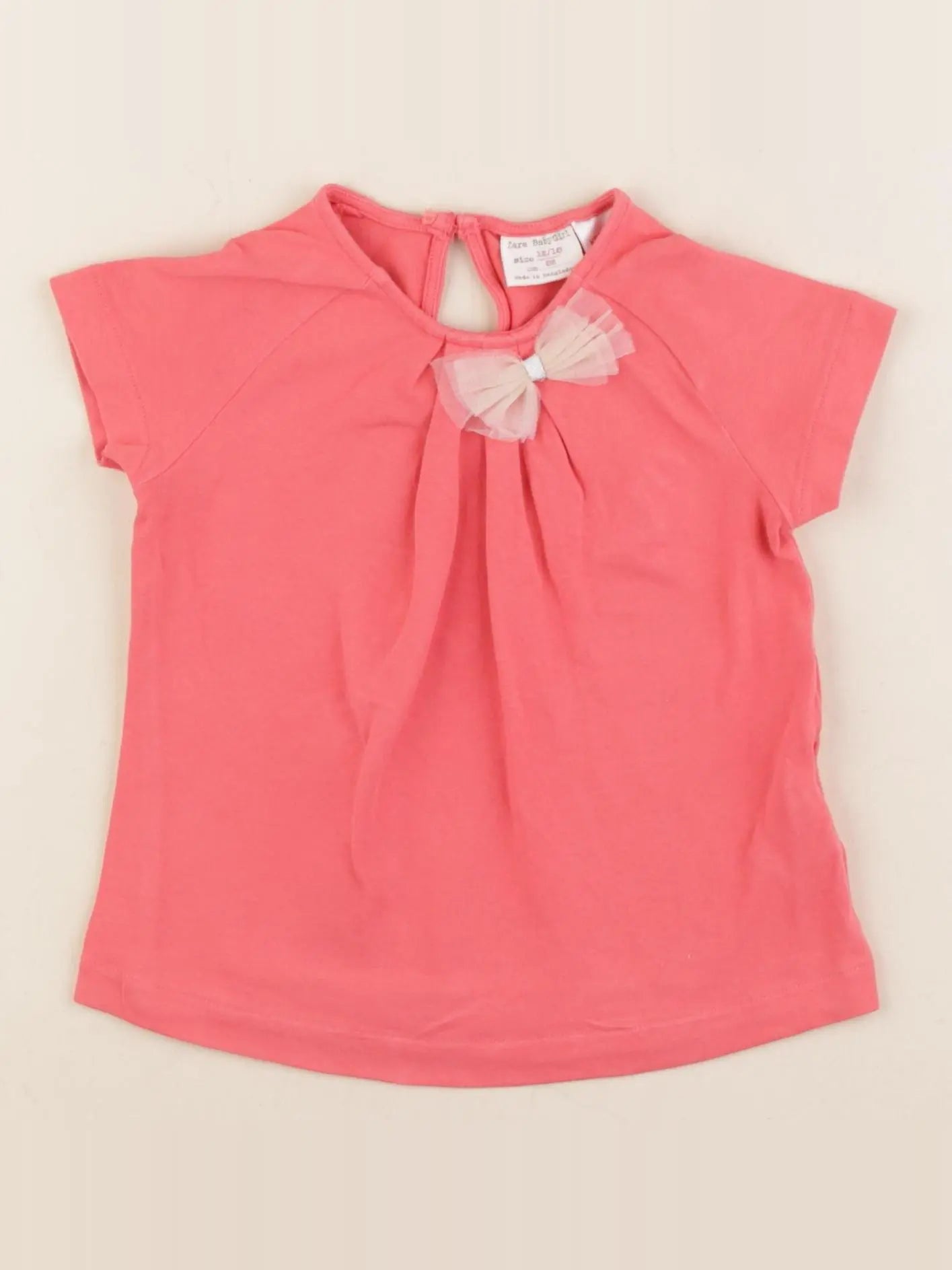 Zara - tee-shirt rouge - 12/18 mois
