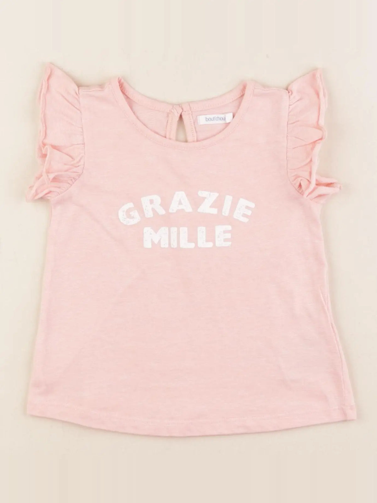 Boutchou - tee-shirt rose - 12 mois