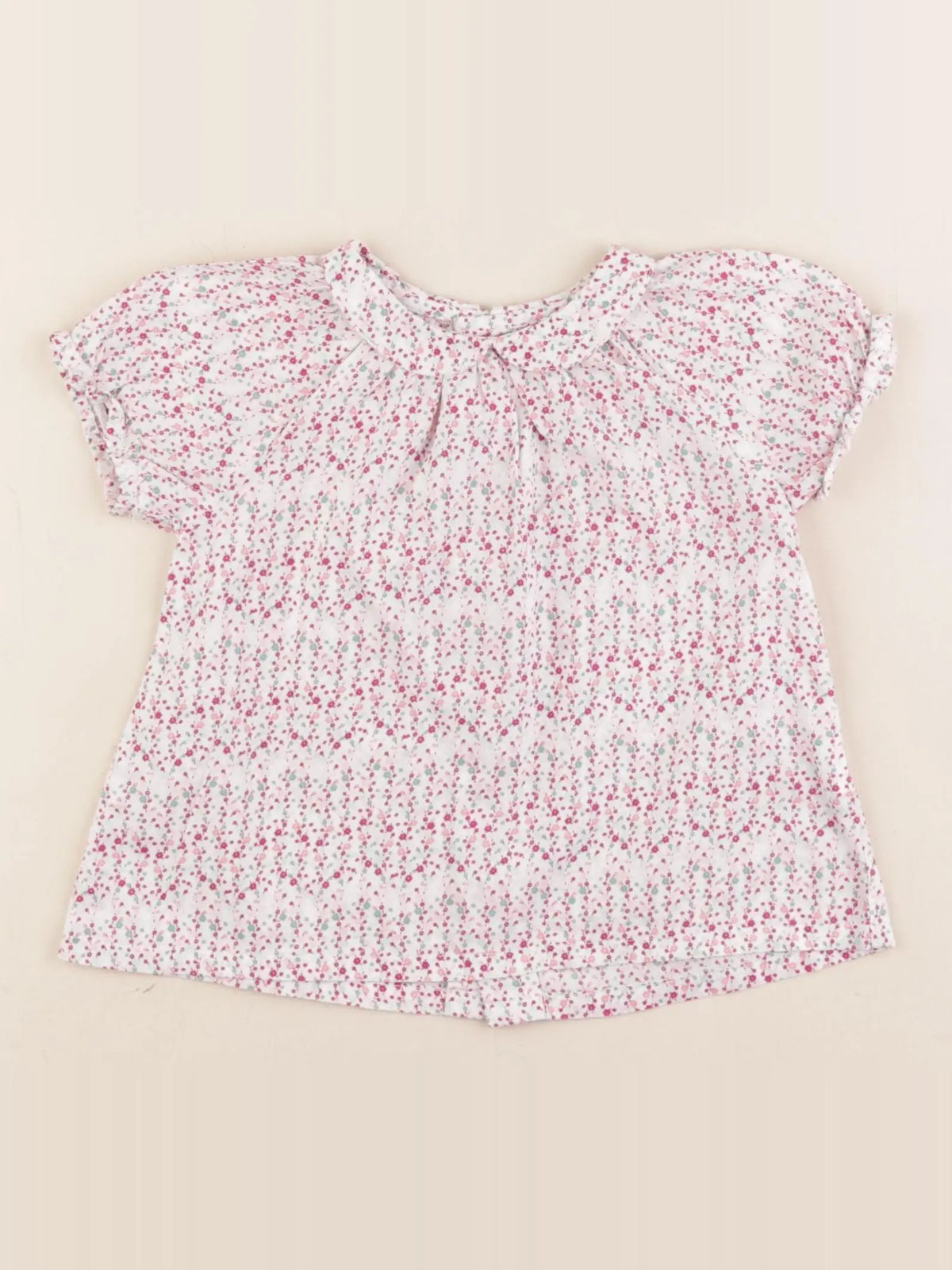 Boutchou - blouse rose - 9 mois