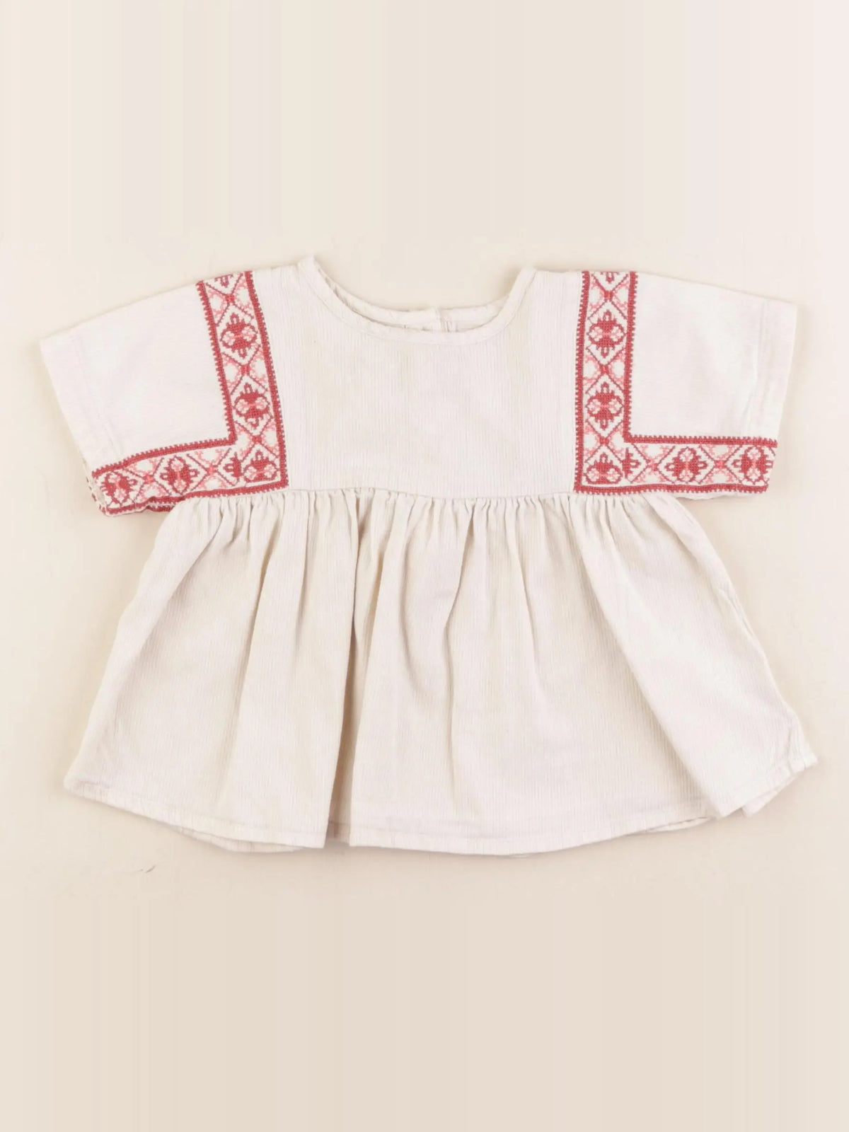 Boutchou - blouse beige - 12 mois