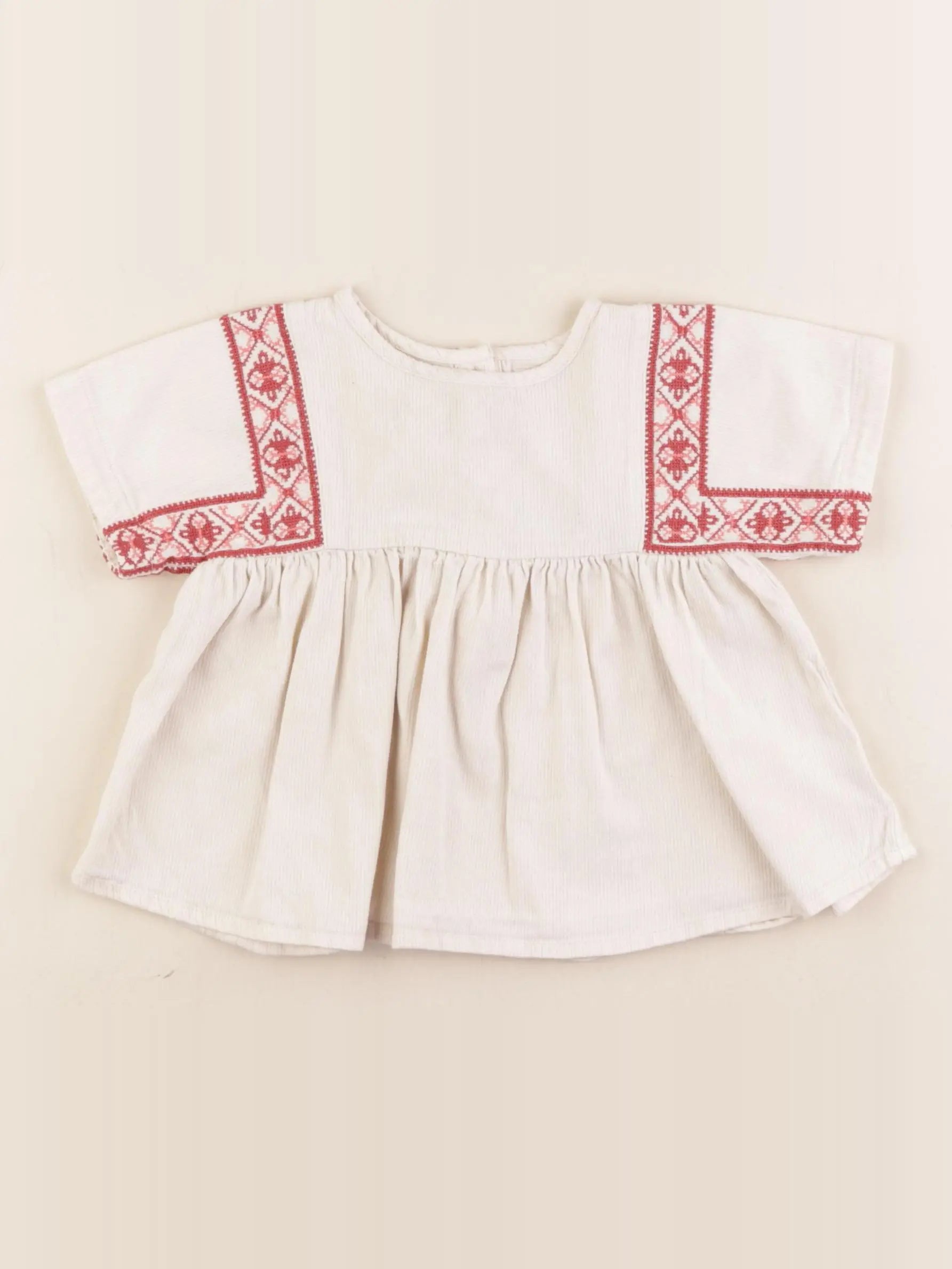 Boutchou - blouse beige - 12 mois