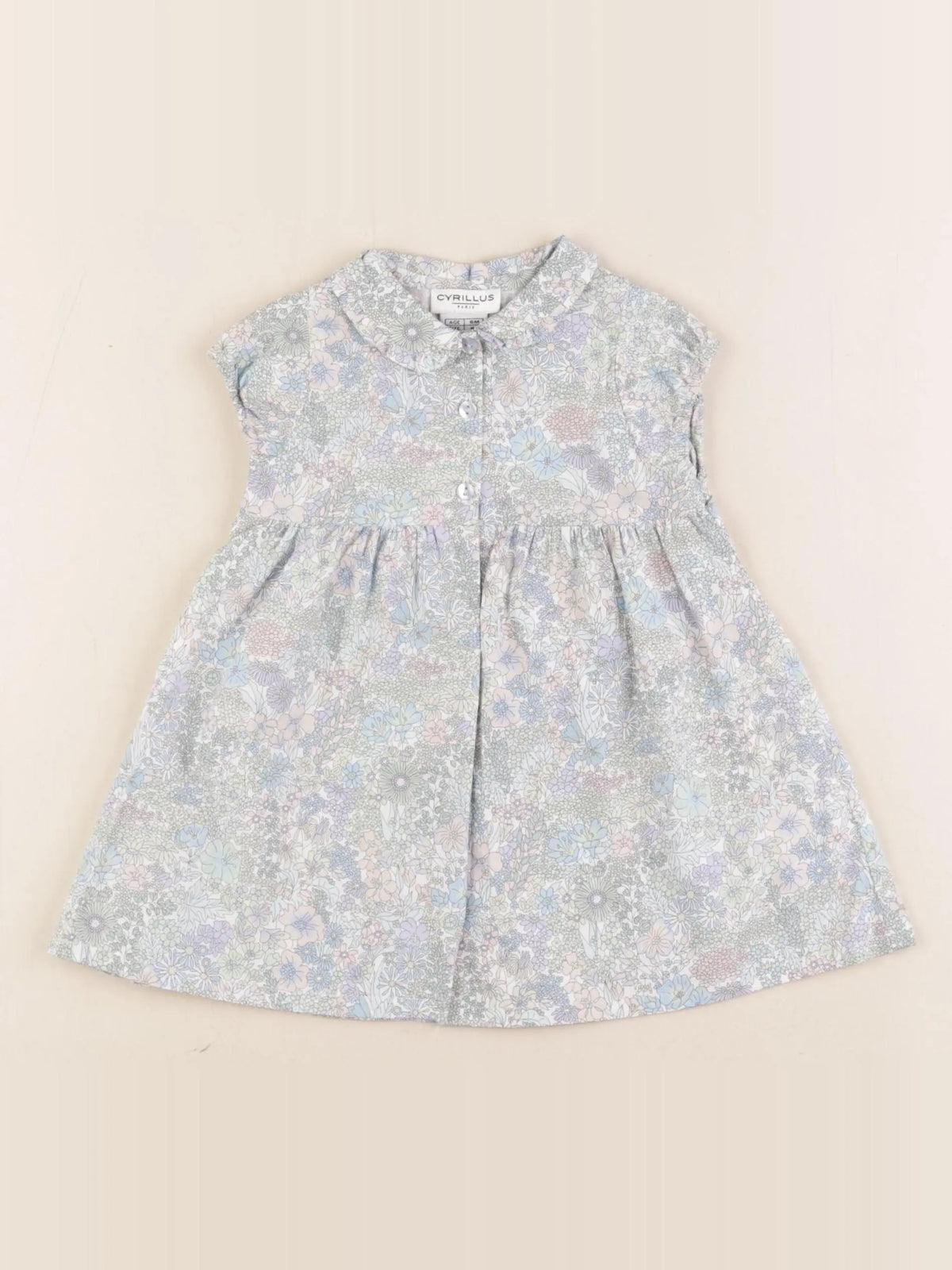 Cyrillus - robe multicolore - 6 mois