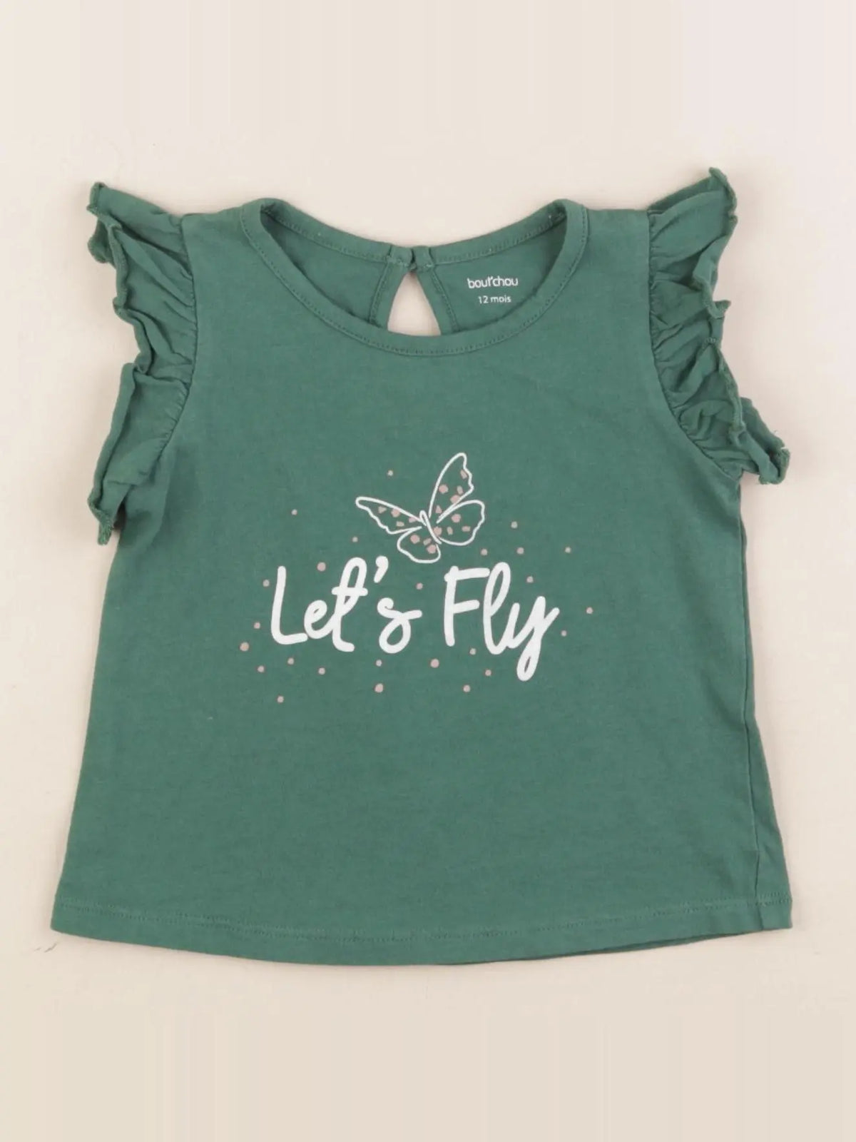 Boutchou - tee-shirt vert - 12 mois