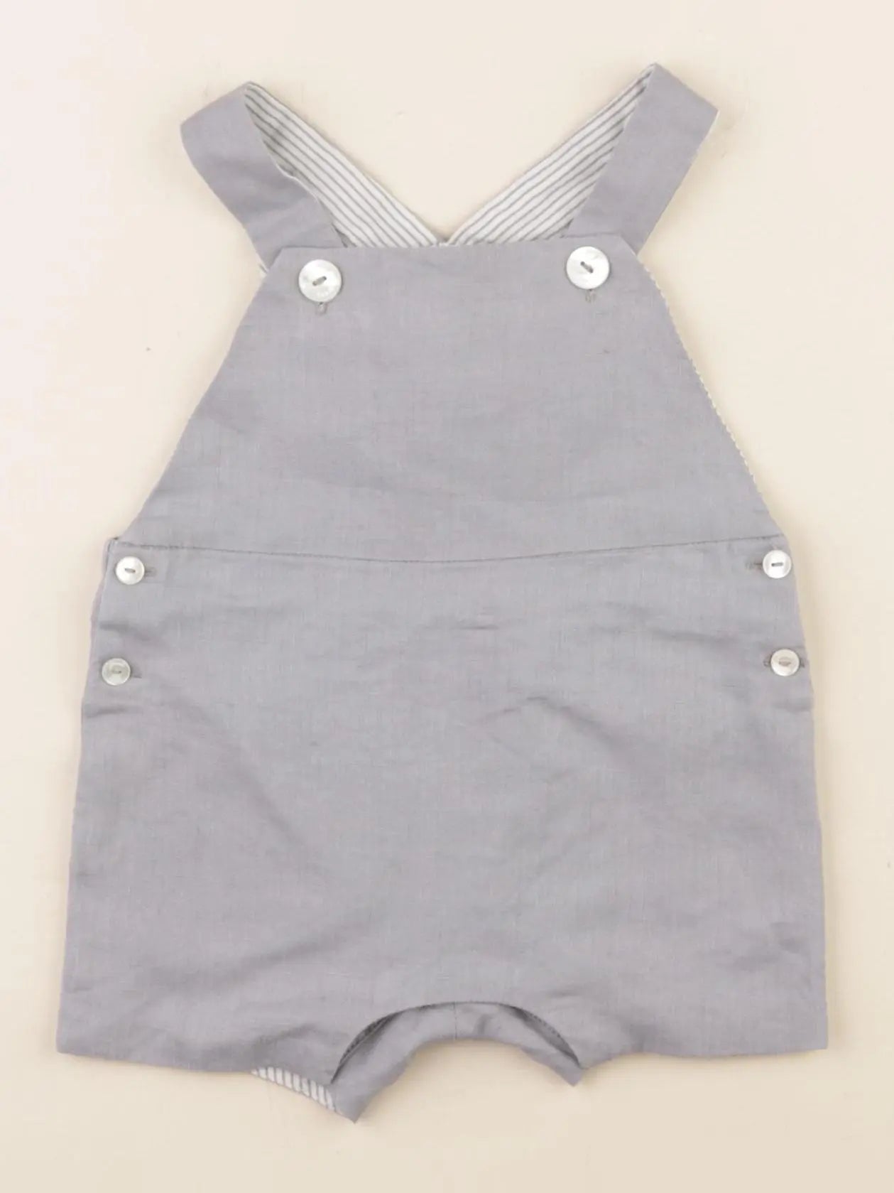 Jacadi - salopette gris - 6 mois
