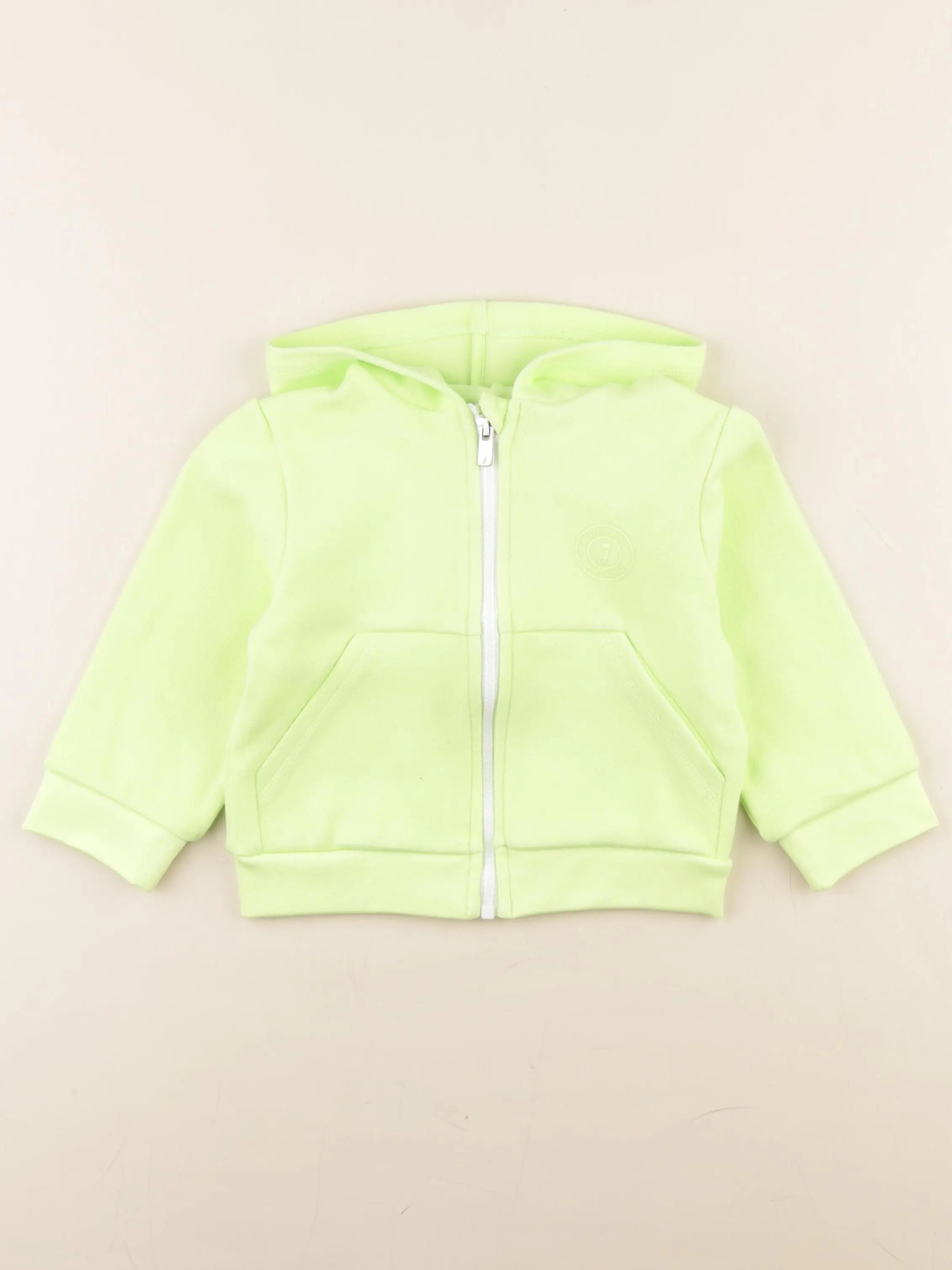 Jacadi - sweat vert fluo - 36 mois