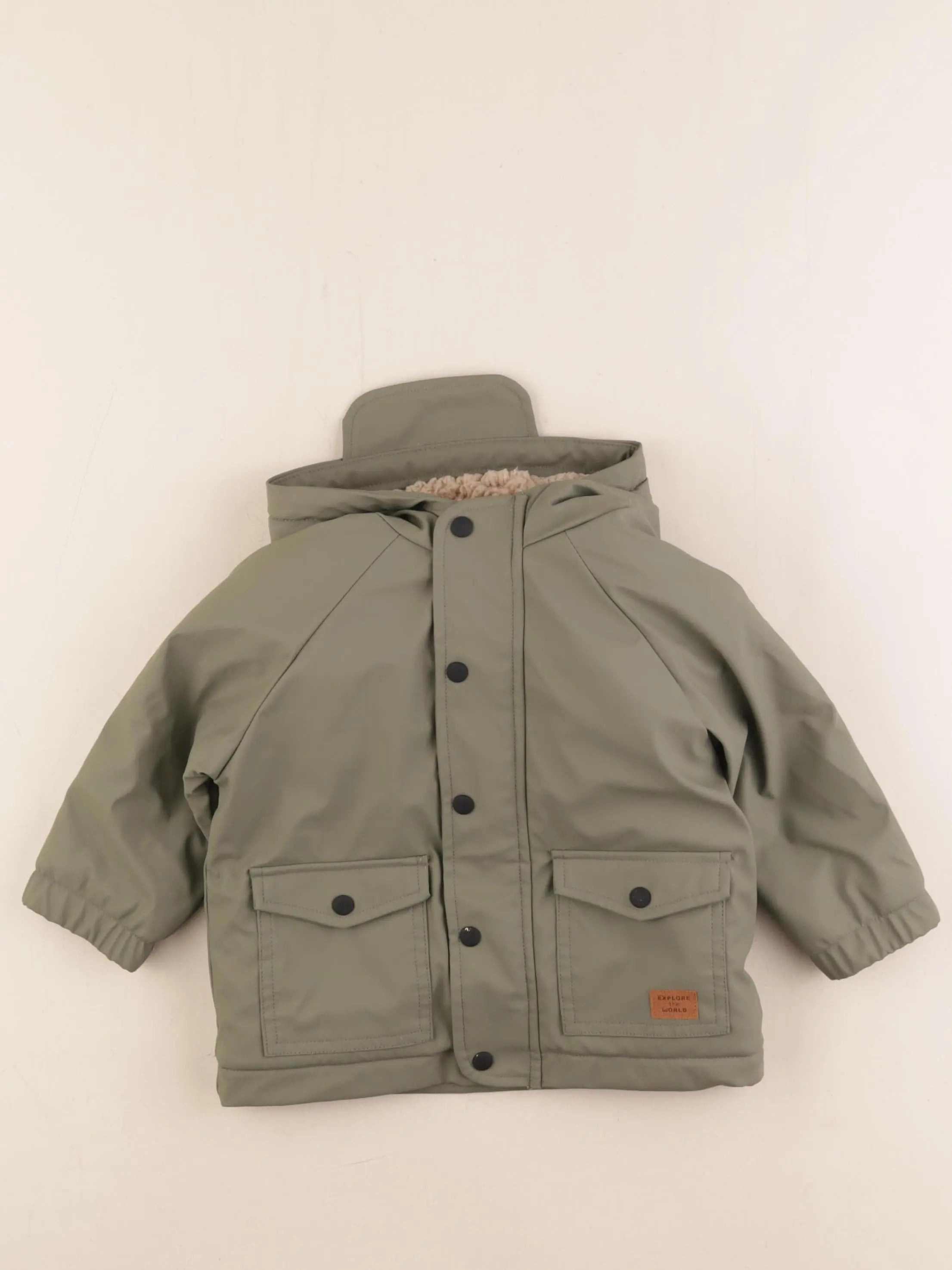 Vertbaudet - imperméable vert - 18 mois