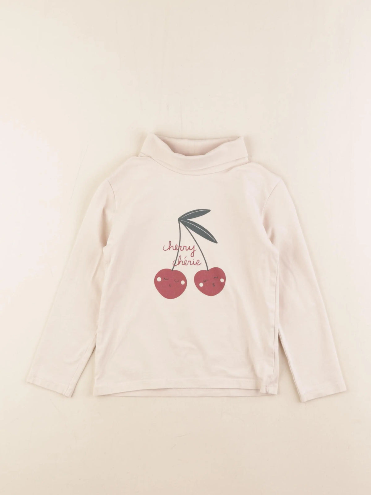 Vertbaudet - sous-pull beige - 5 ans
