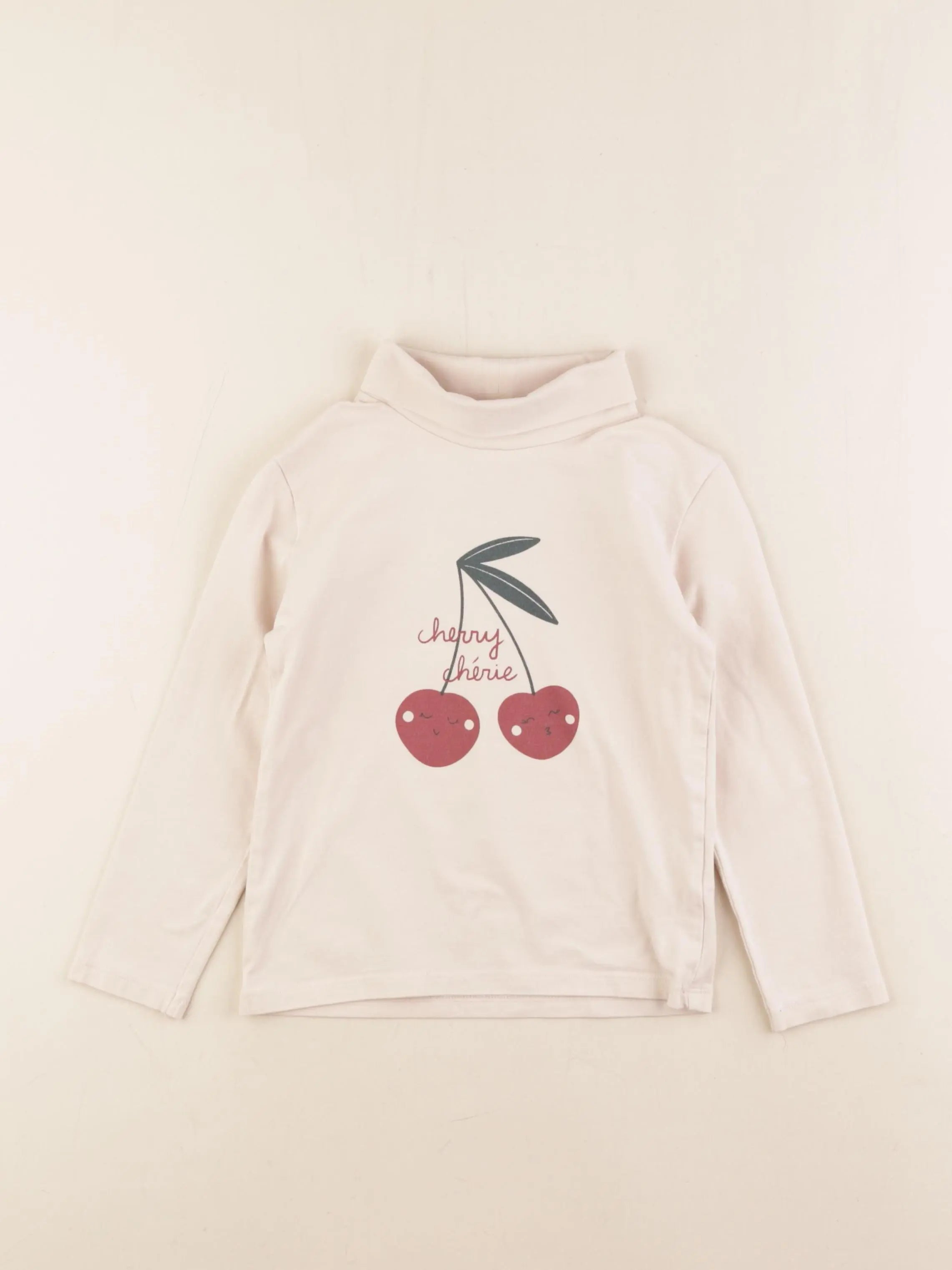 Vertbaudet - sous-pull beige - 5 ans