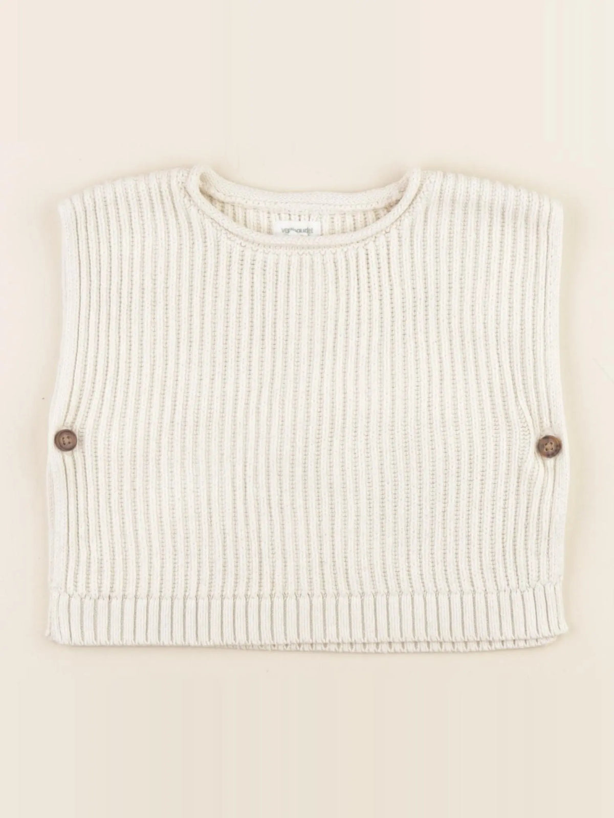 Vertbaudet - pull beige - 24 mois
