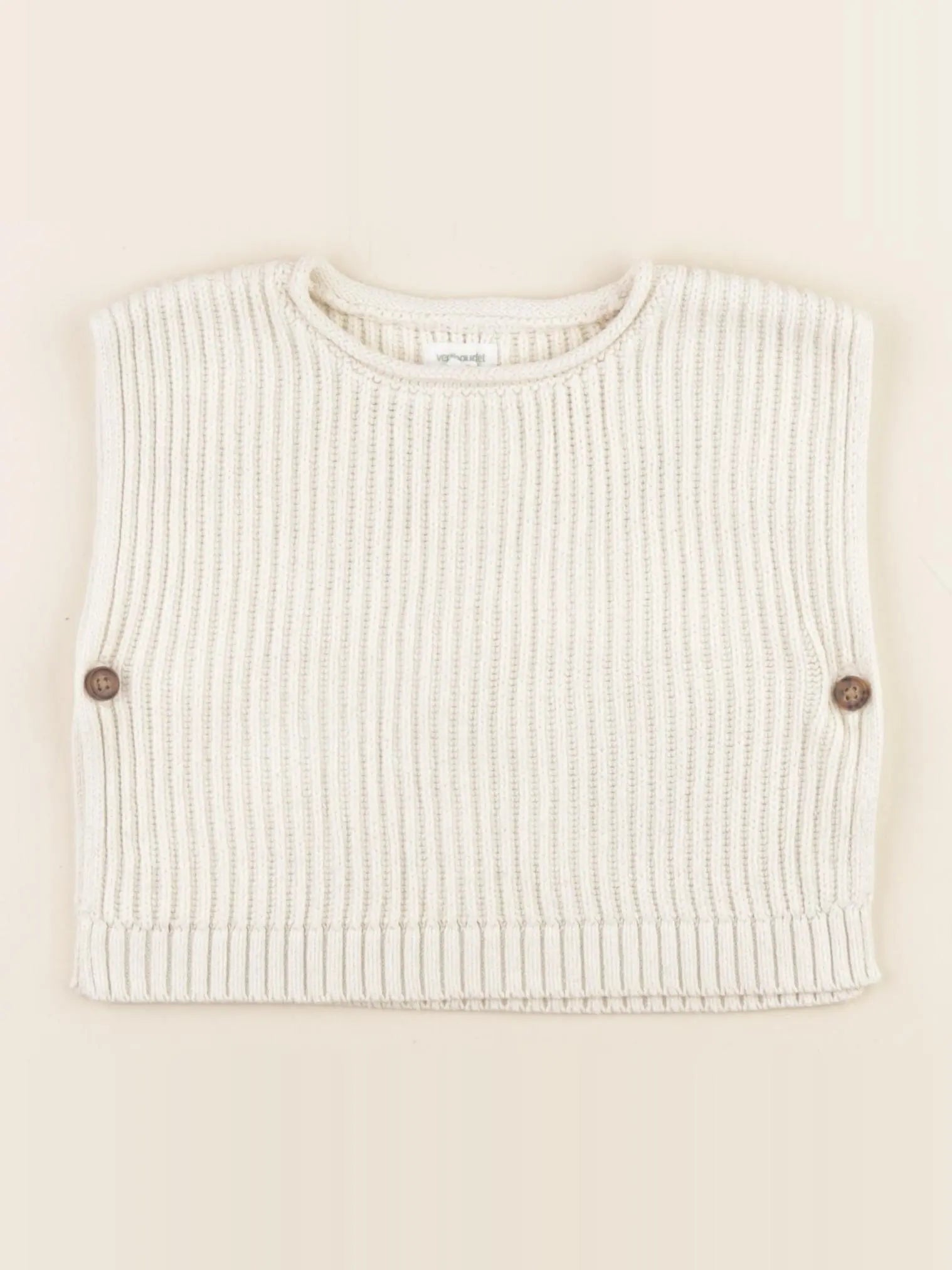 Vertbaudet - pull beige - 24 mois