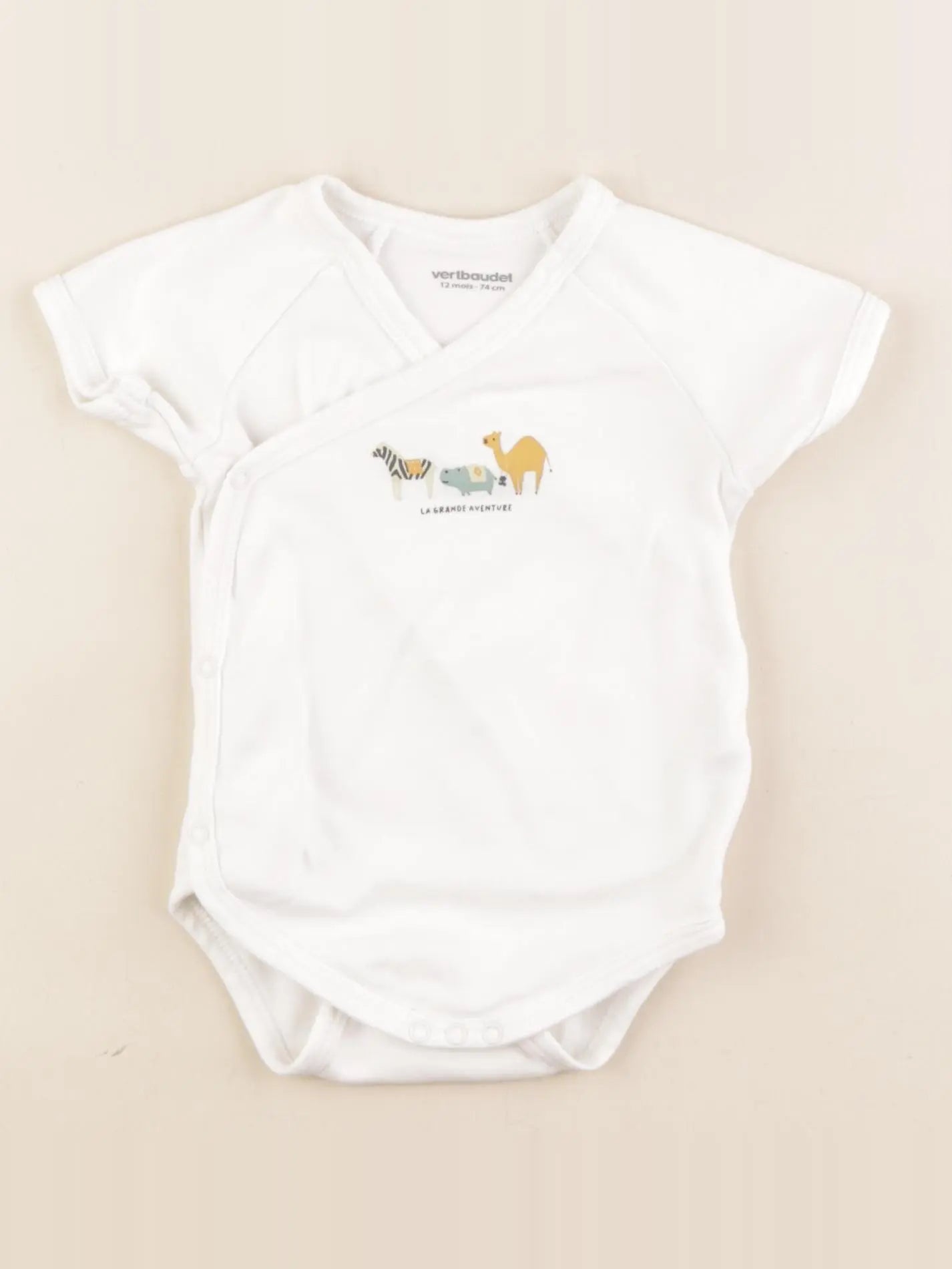 Vertbaudet - body blanc - 12 mois