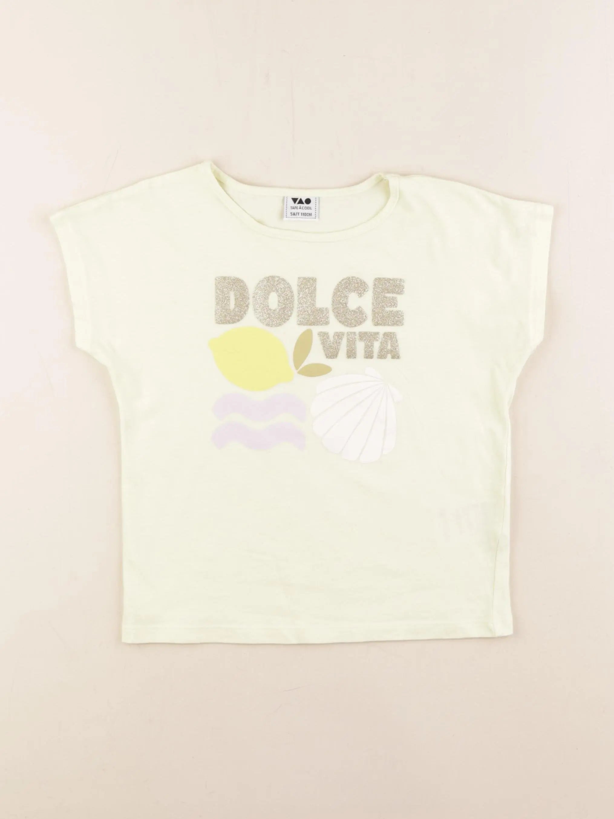 Tape à l'oeil - tee-shirt jaune - 5 ans