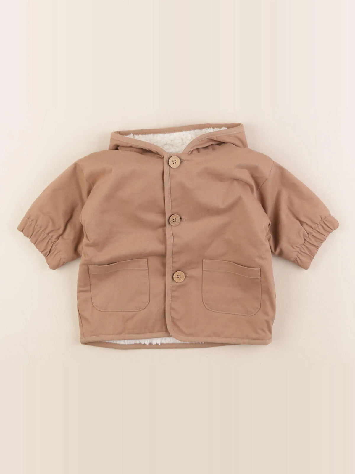 Play Up - veste doublé marron - 3 mois