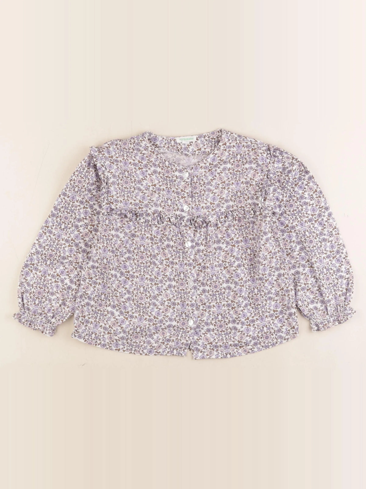 Vertbaudet - blouse violet - 6 ans