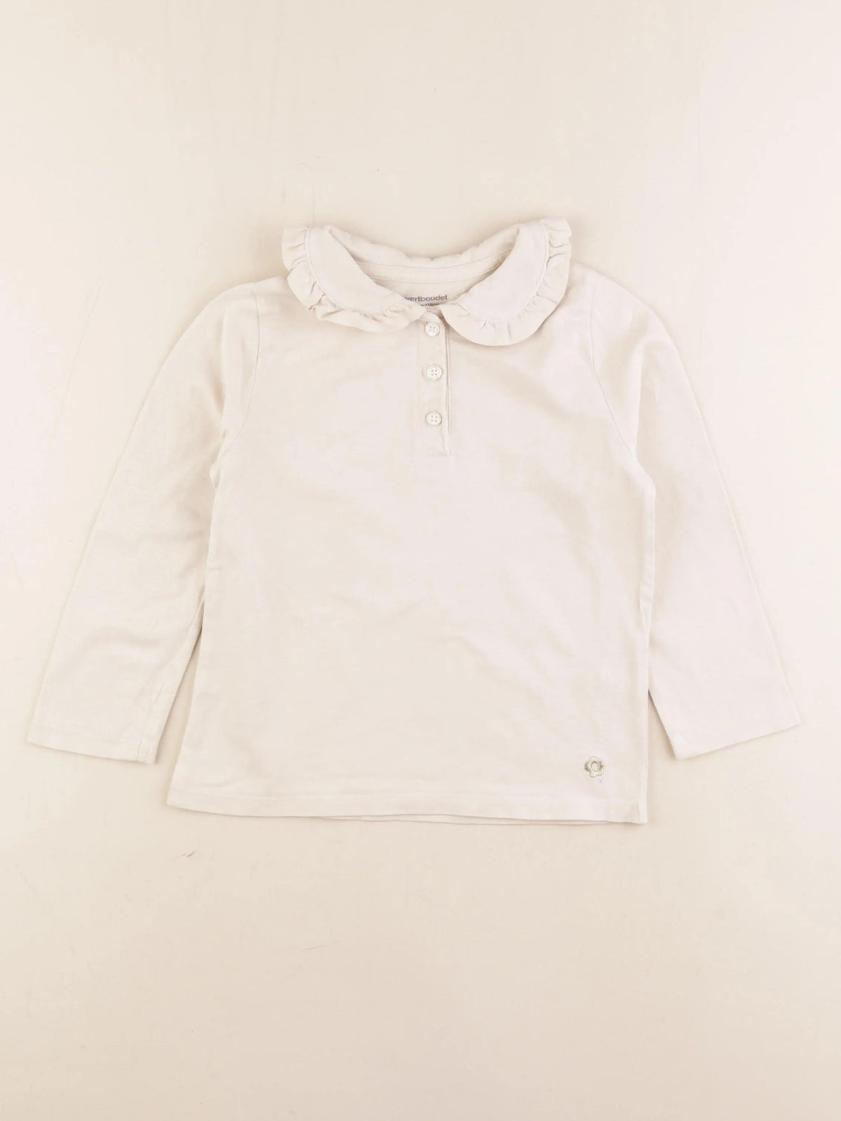 Vertbaudet - tee-shirt beige - 5 ans