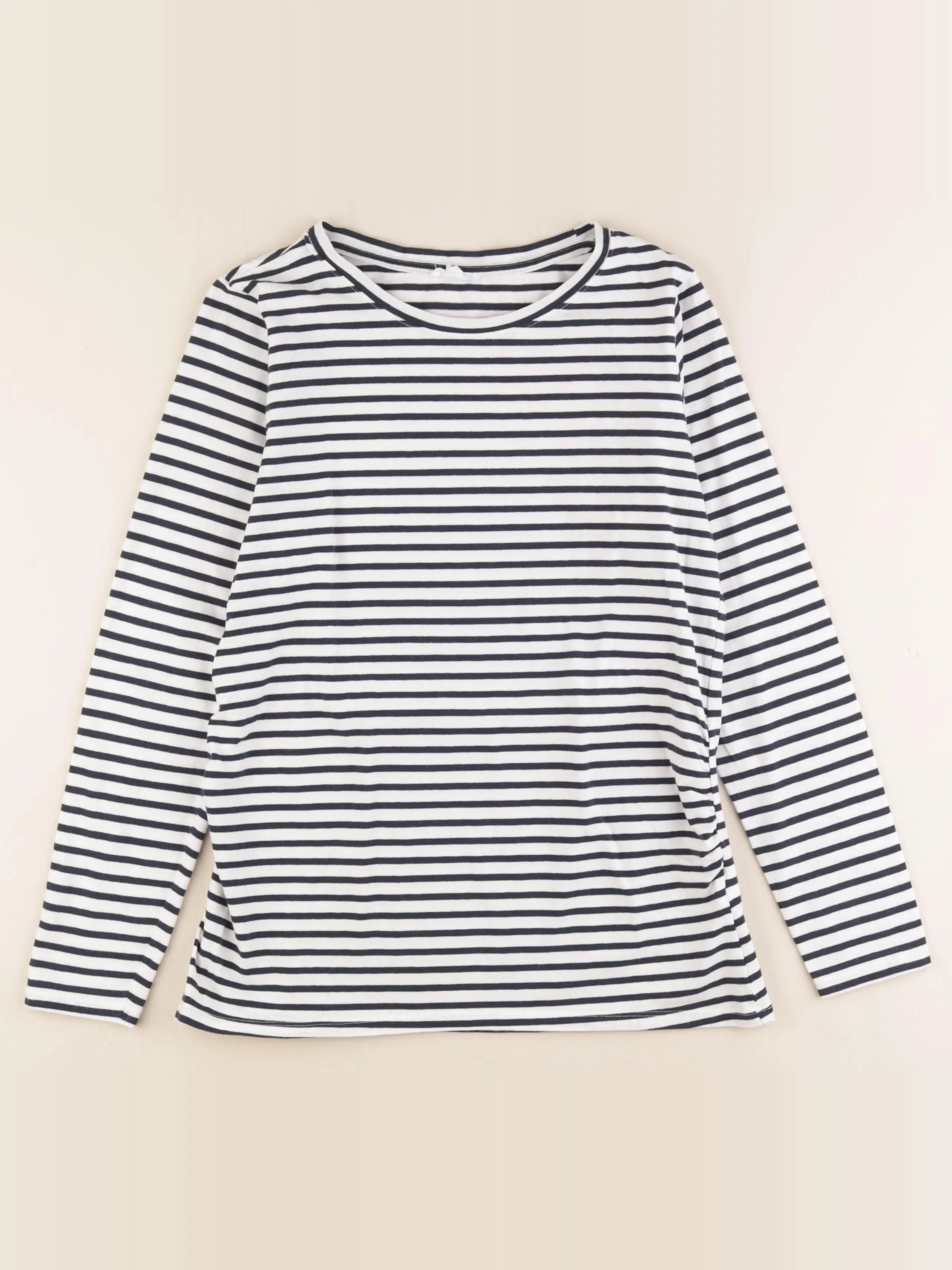 Vertbaudet - tee-shirt grossesse bleu, blanc - 38 à 40