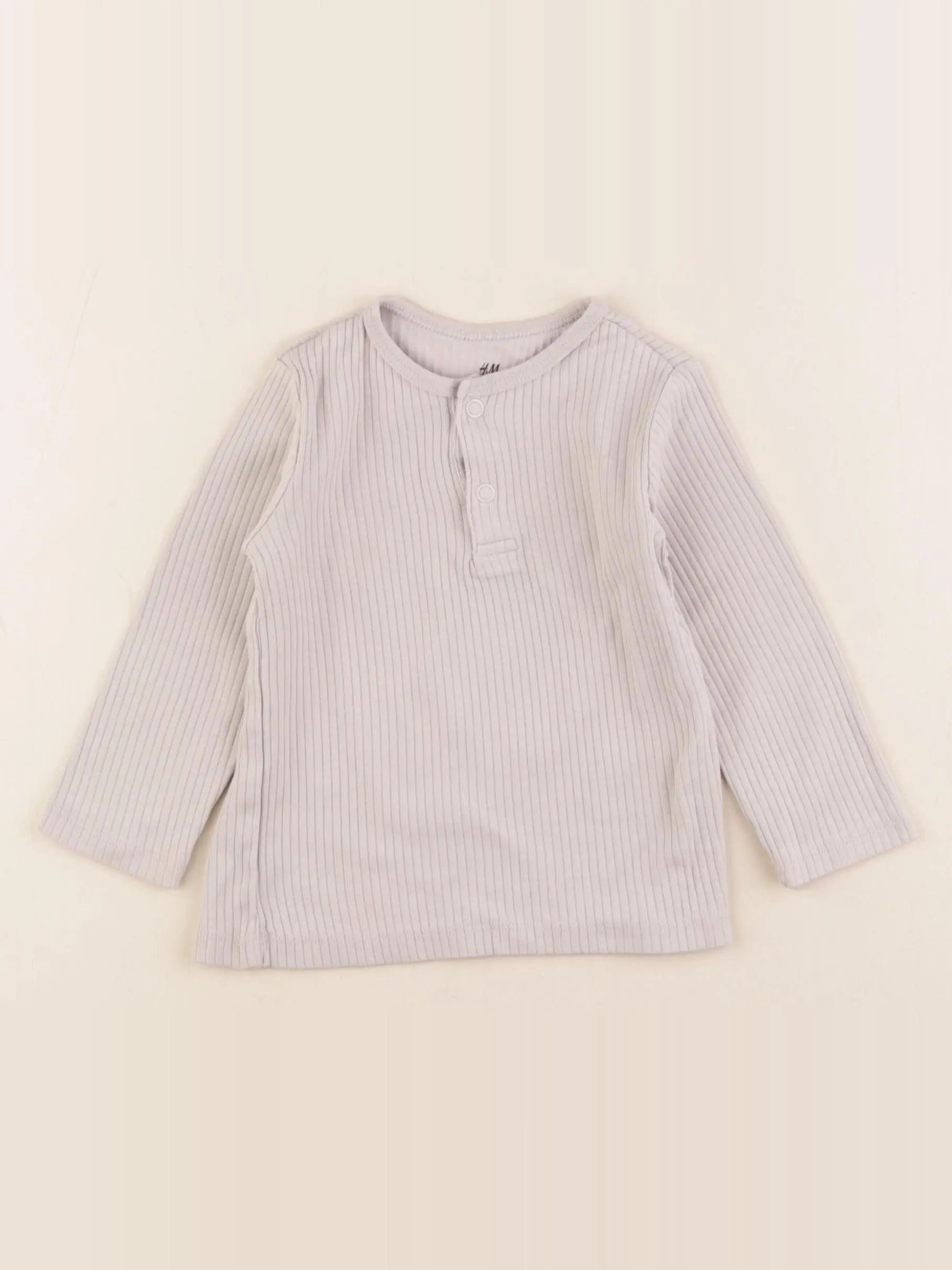 H&M - tee-shirt beige - 9/12 mois