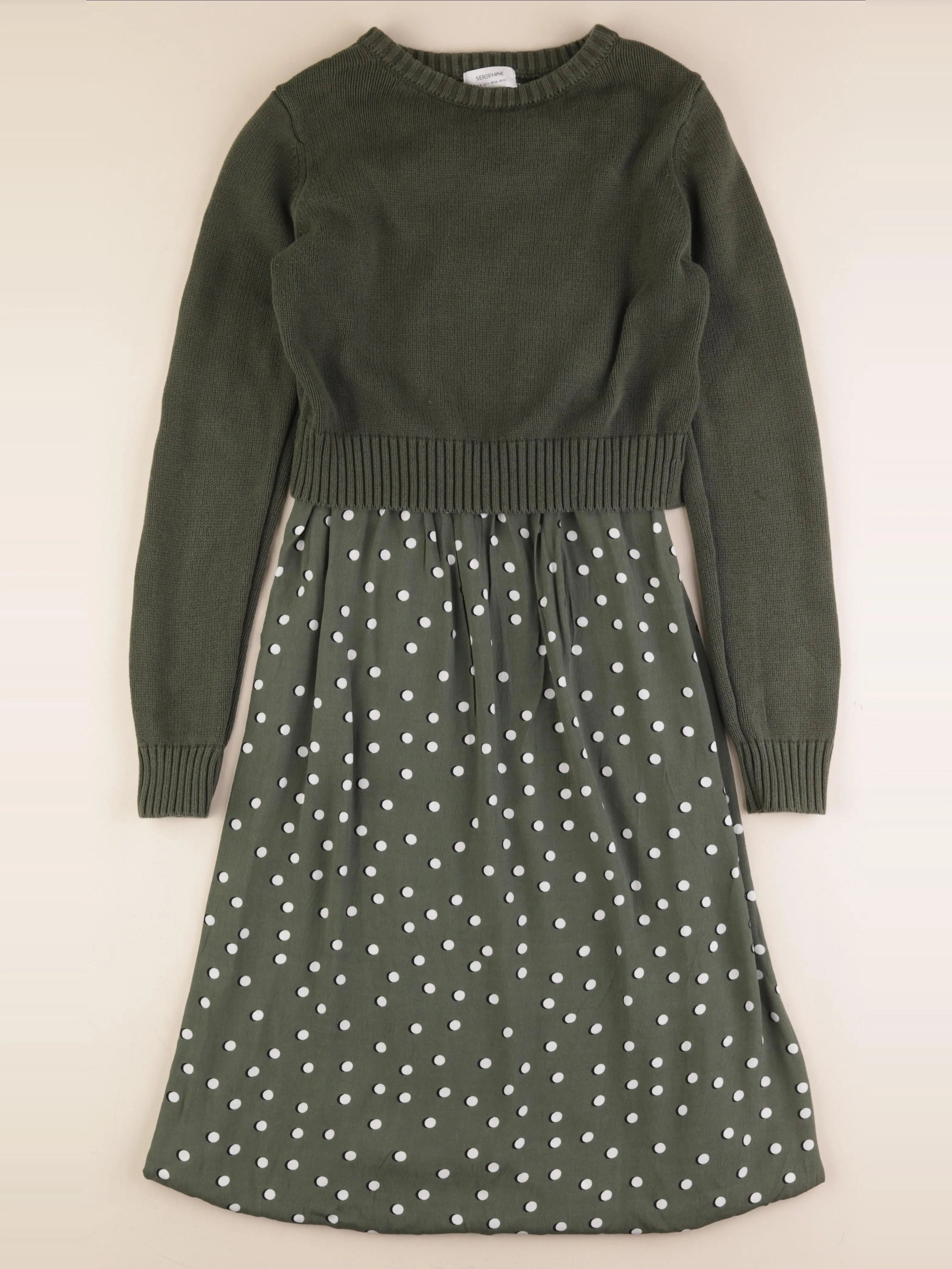 Seraphine - robe allaitement vert - 38