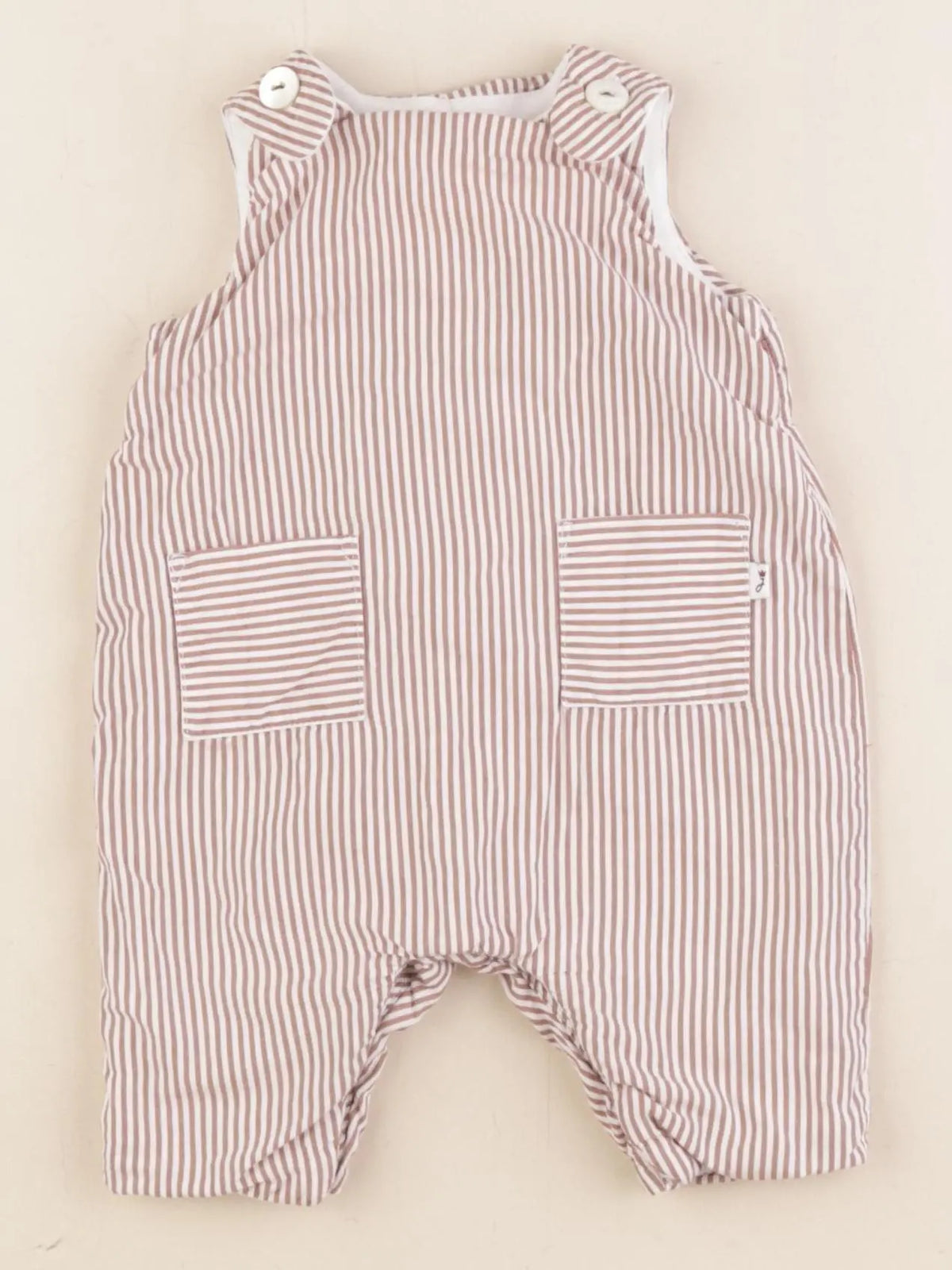 Jacadi - combinaison doublé marron - 1 mois