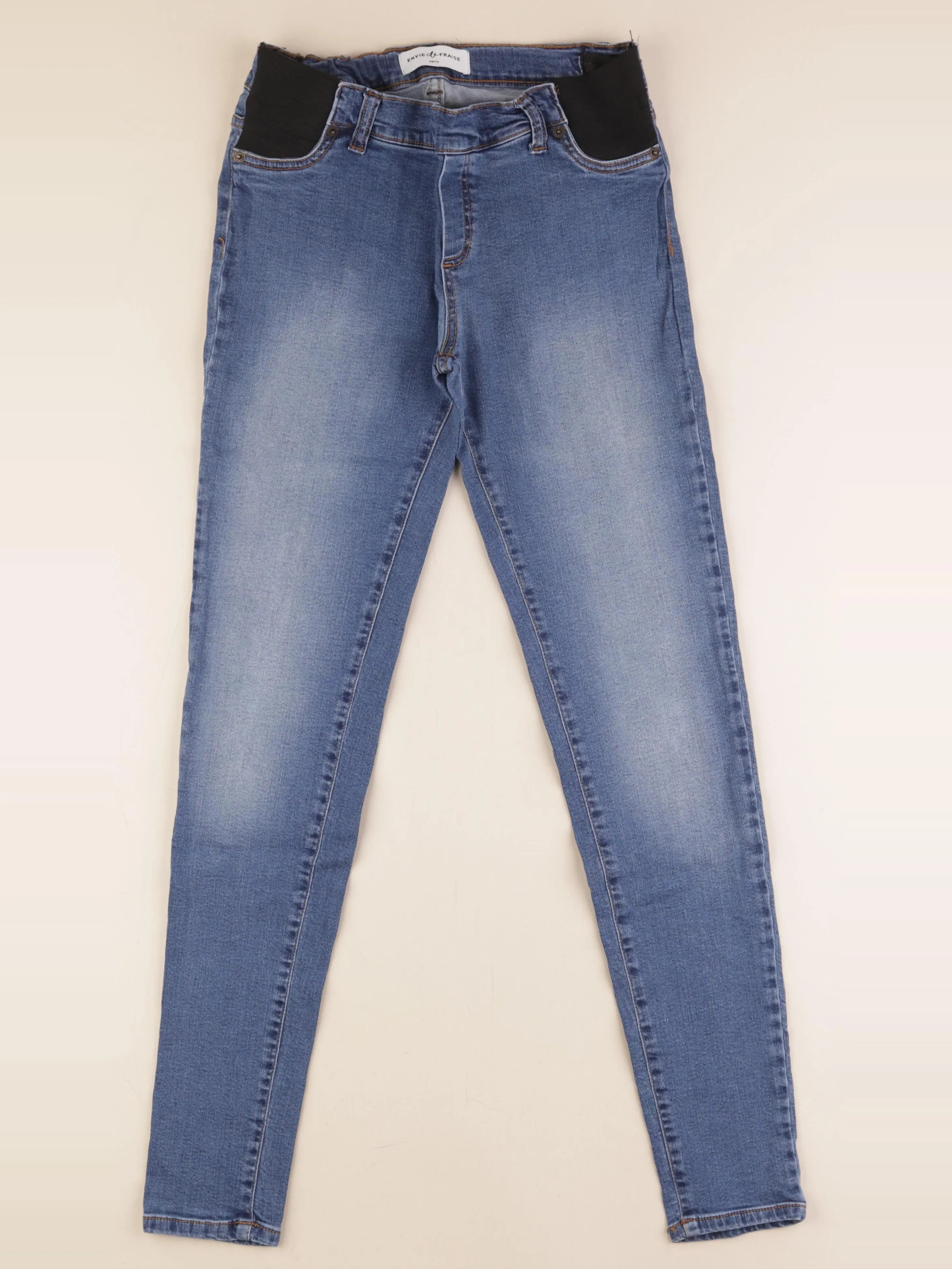 Envie de fraise - jean grossesse bleu - 36